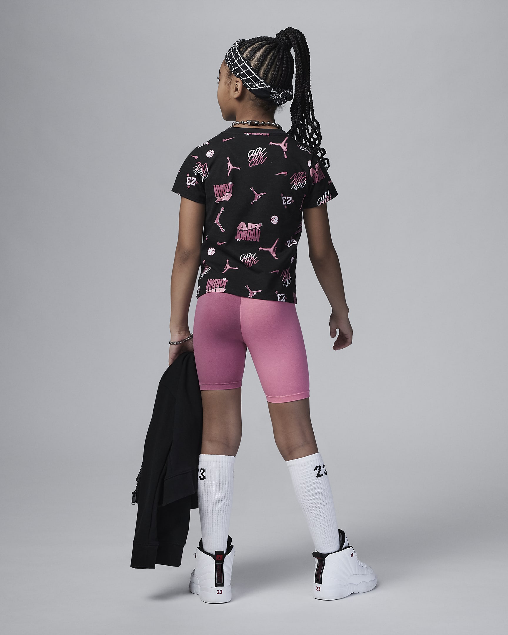 Jordan Icon Play Printed Bike Shorts Set Little Kids' 2-Piece Set. Nike.com