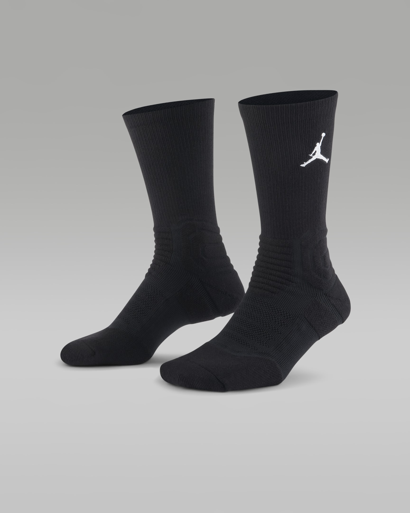 Jordan Flight Calcetines largos de baloncesto - Negro/Blanco