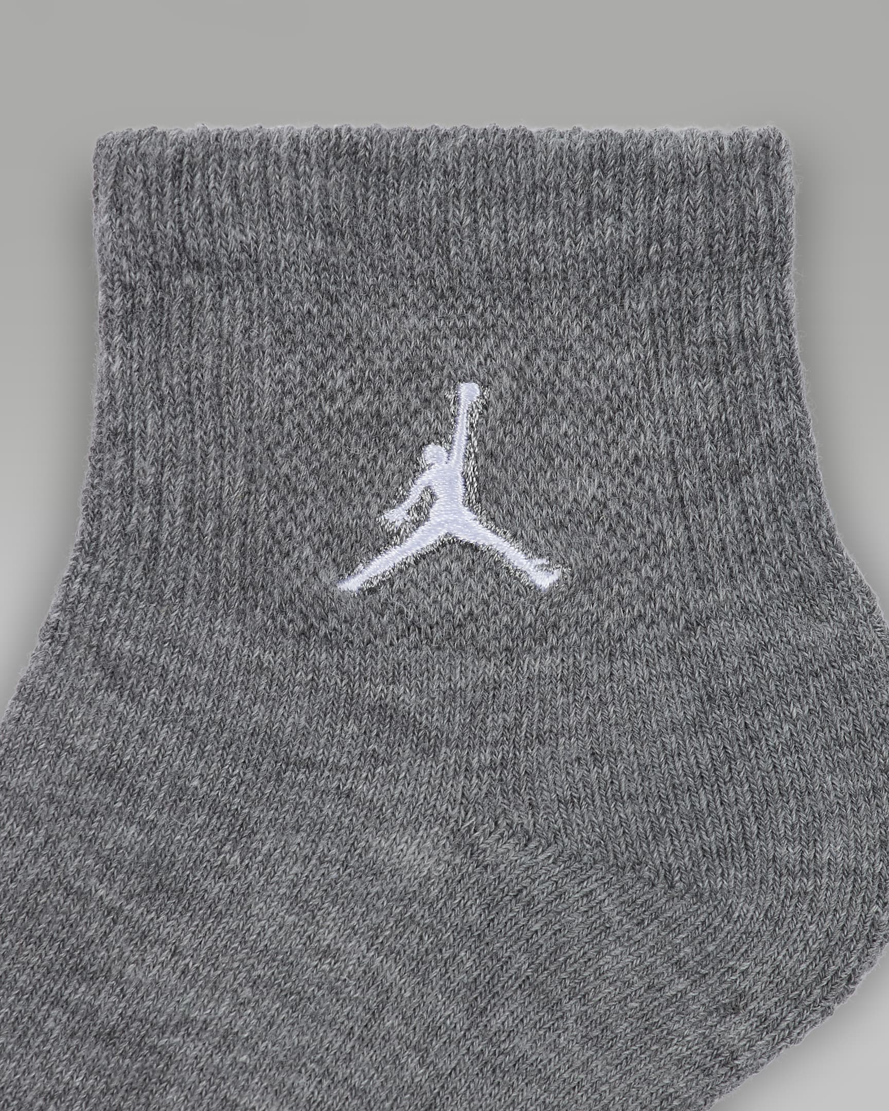 Jordan Everyday Essentials Ankle Socks (6 Pairs) Big Kids' Ankle Socks - Oxidized Green