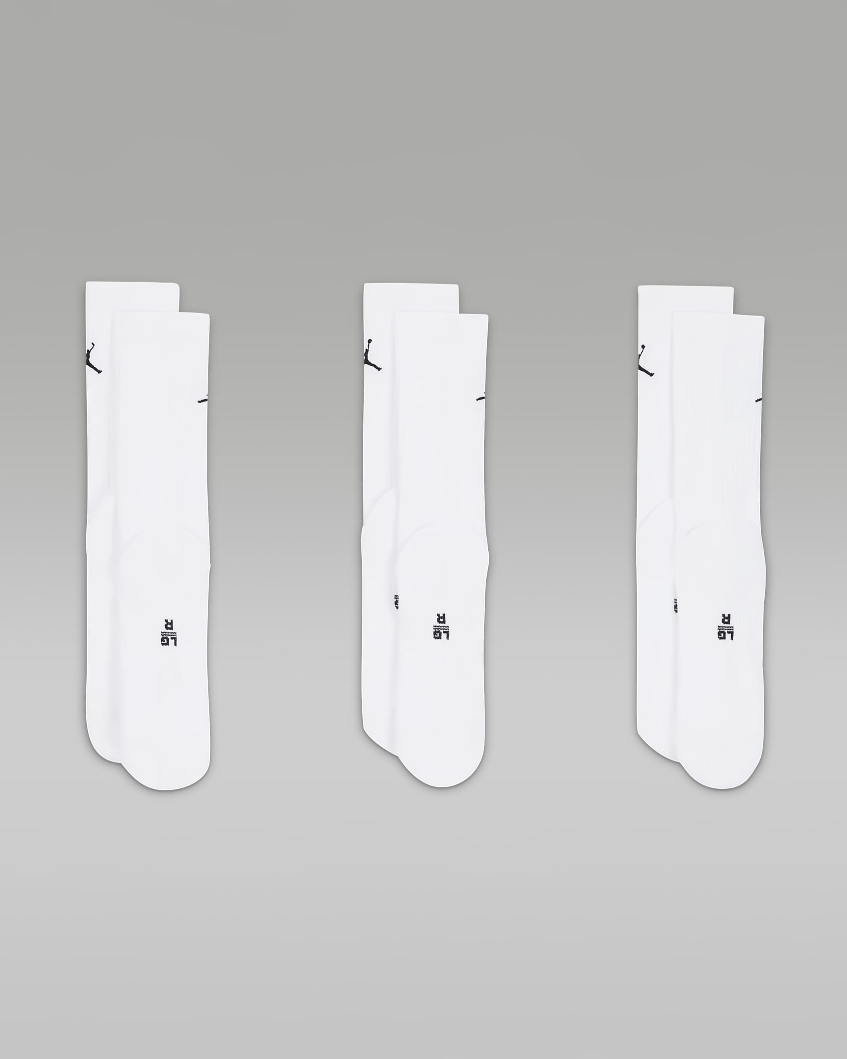 Chaussettes mi-mollet Jordan Everyday (3 paires) - Blanc/Noir