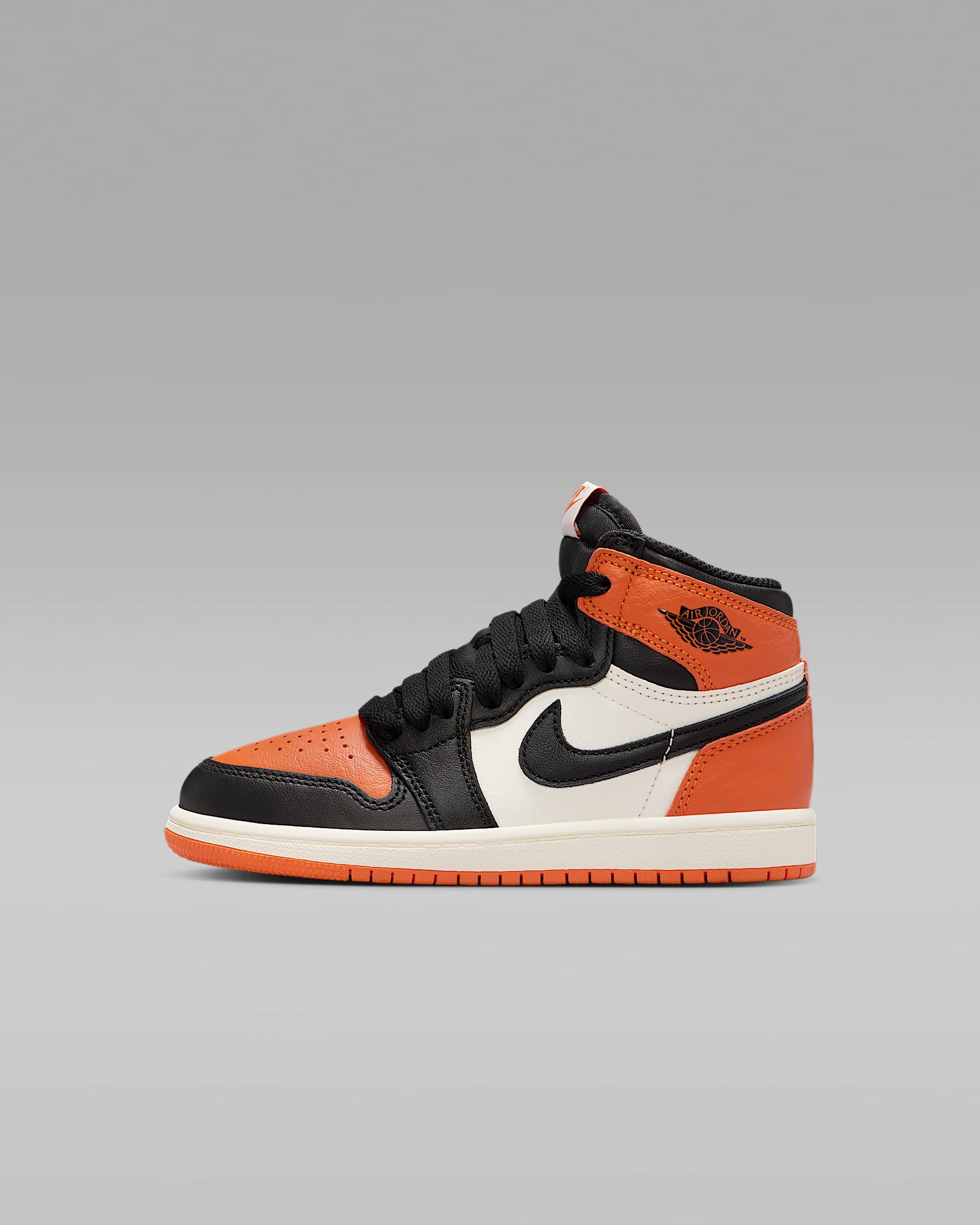 Jordan 1 Retro High OG Little Kids' Shoes - Black/Sail/Starfish/Black
