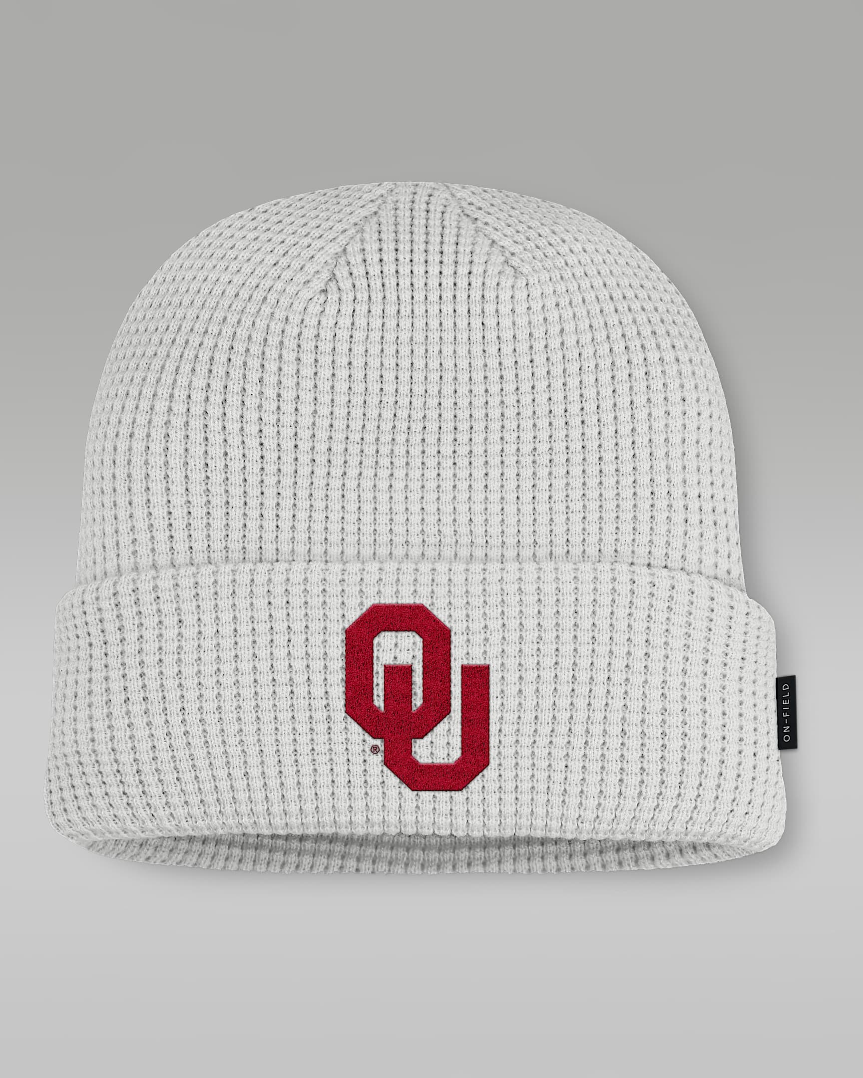 Oklahoma Utility Off-Field Men's Jordan Brand College Cuffed Beanie - Grey