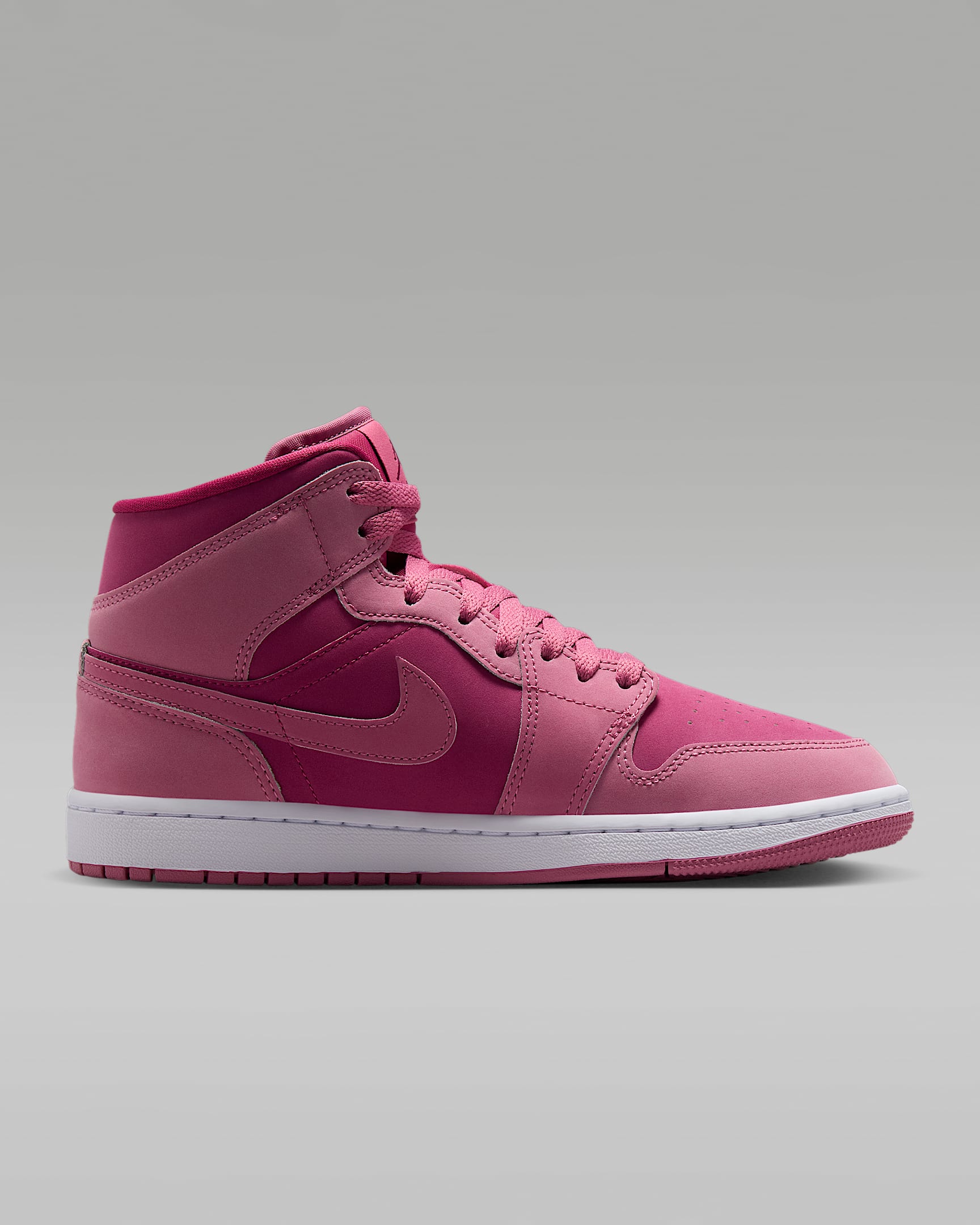 Air Jordan 1 Mid Women's Shoes - Desert Berry/White/Sweet Beet