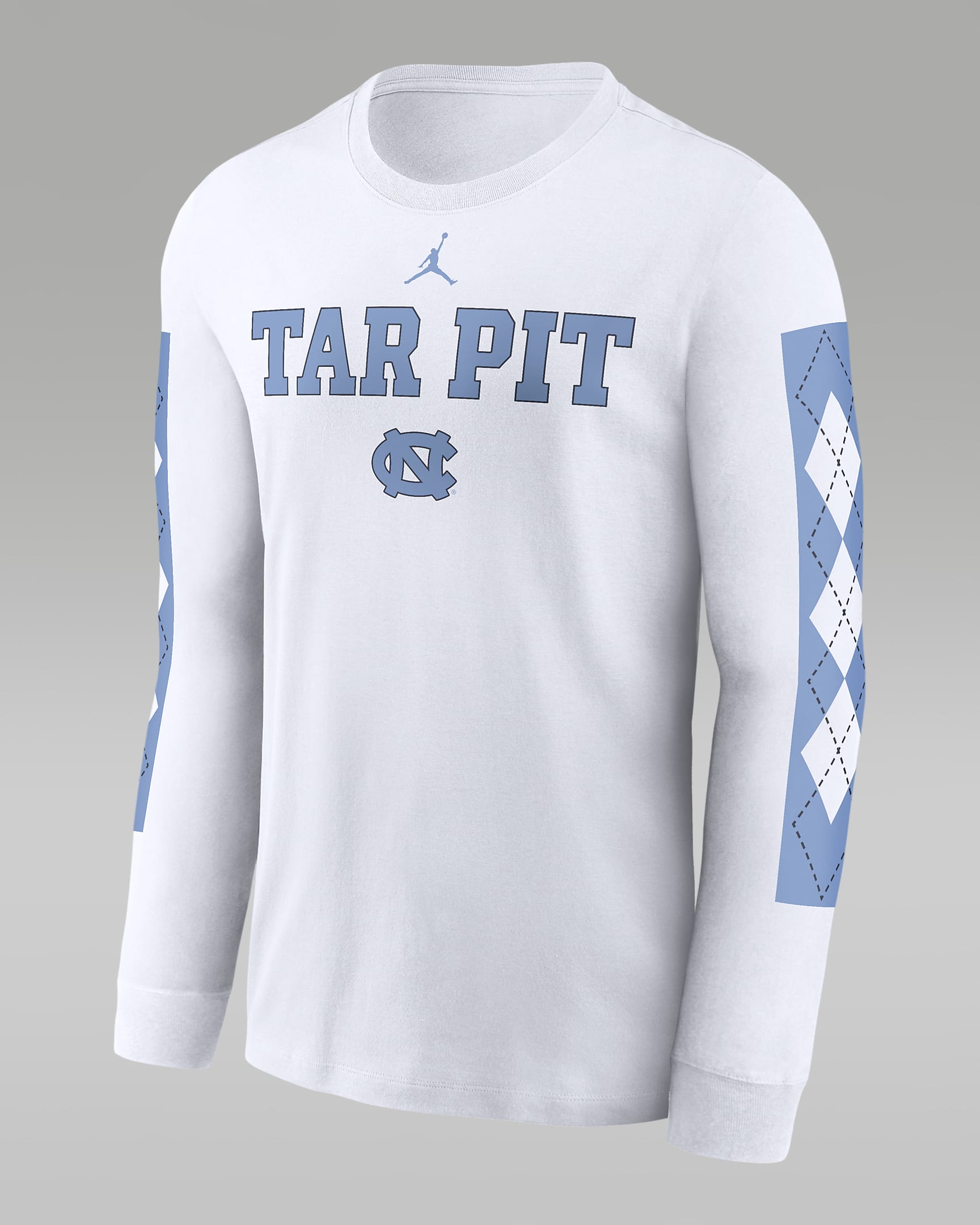 North Carolina Tar Heels Local Spirit Slogan Men's Nike College Long-Sleeve T-Shirt - White