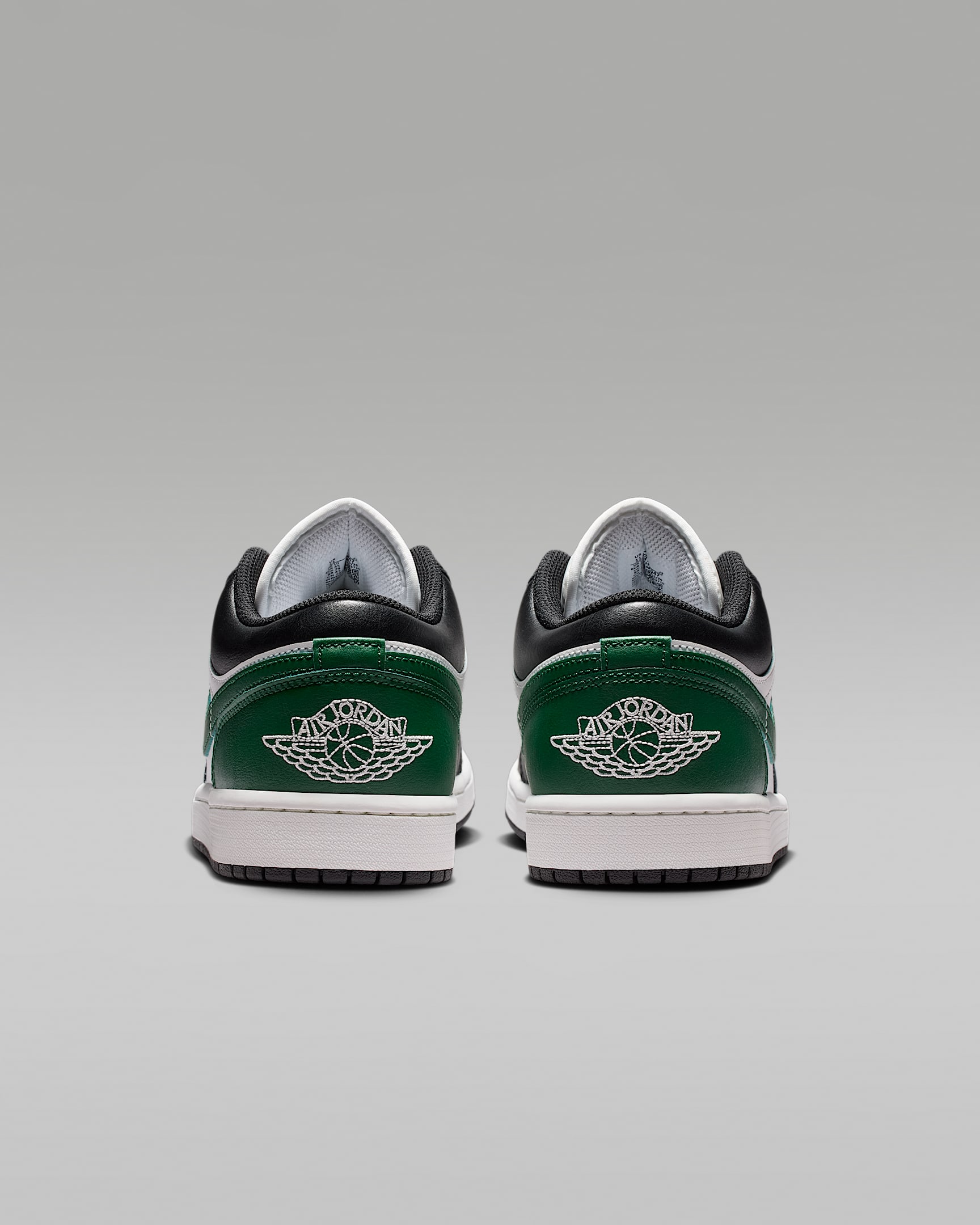 Air Jordan 1 Low Men's Shoes - Black/Gorge Green/Summit White