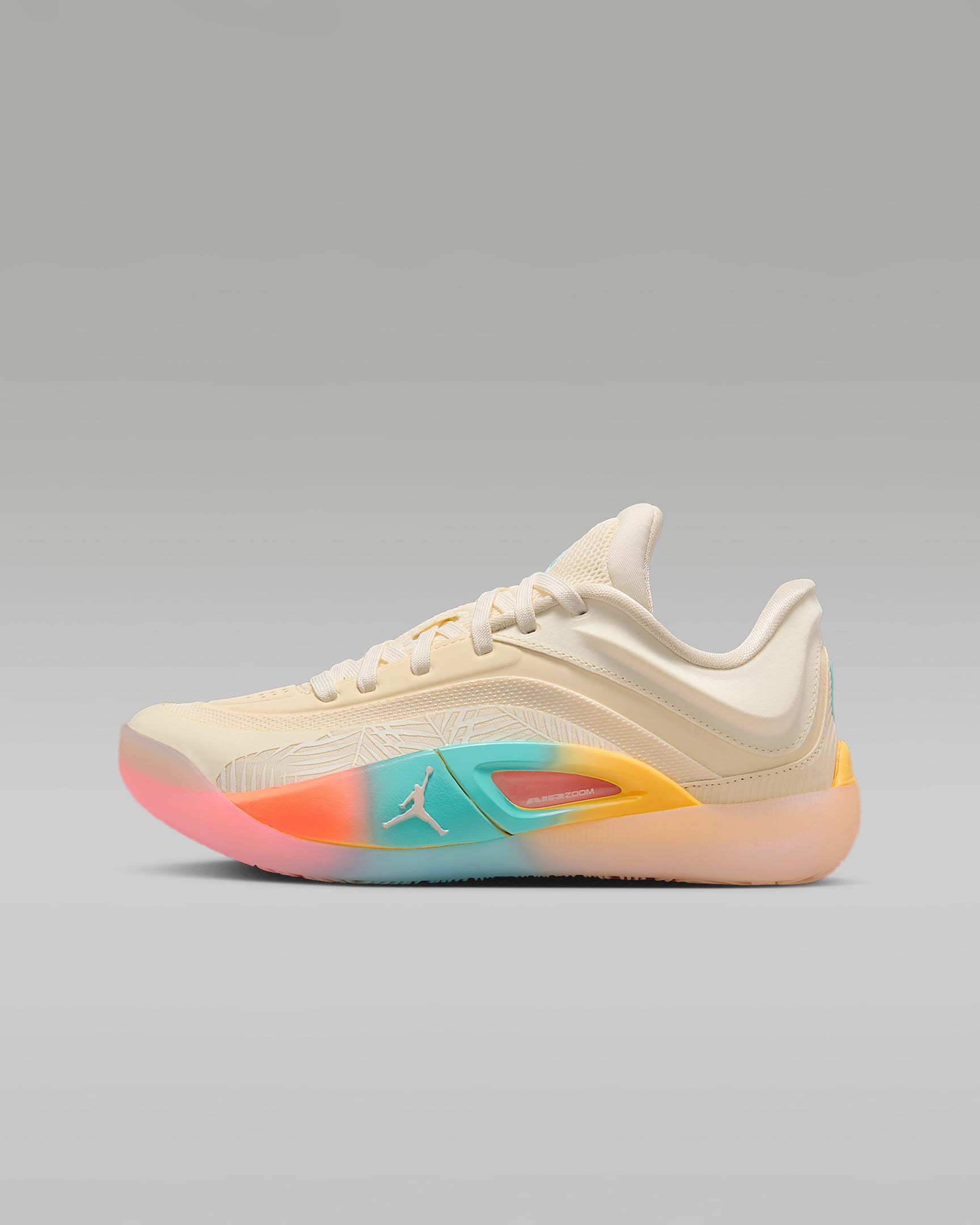 Chaussure de basket Zion 4 « Low Country » pour ado - Coconut Milk/Sail/Bright Mango/Aurora Green