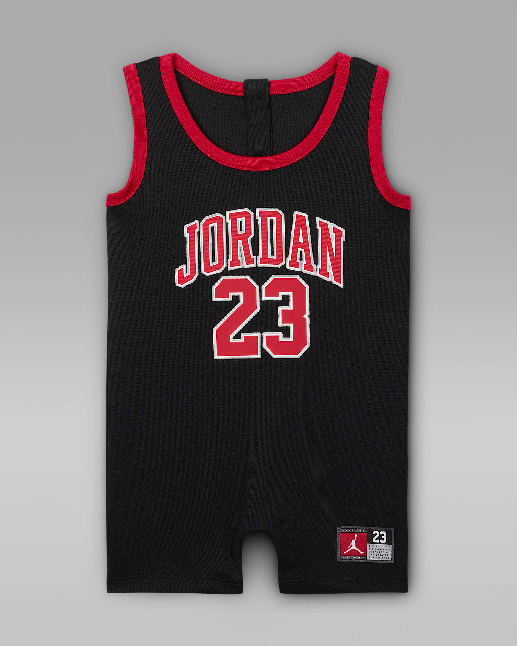 Jordan Baby (12-24M) Jumpman 23 Jersey Romper - Black