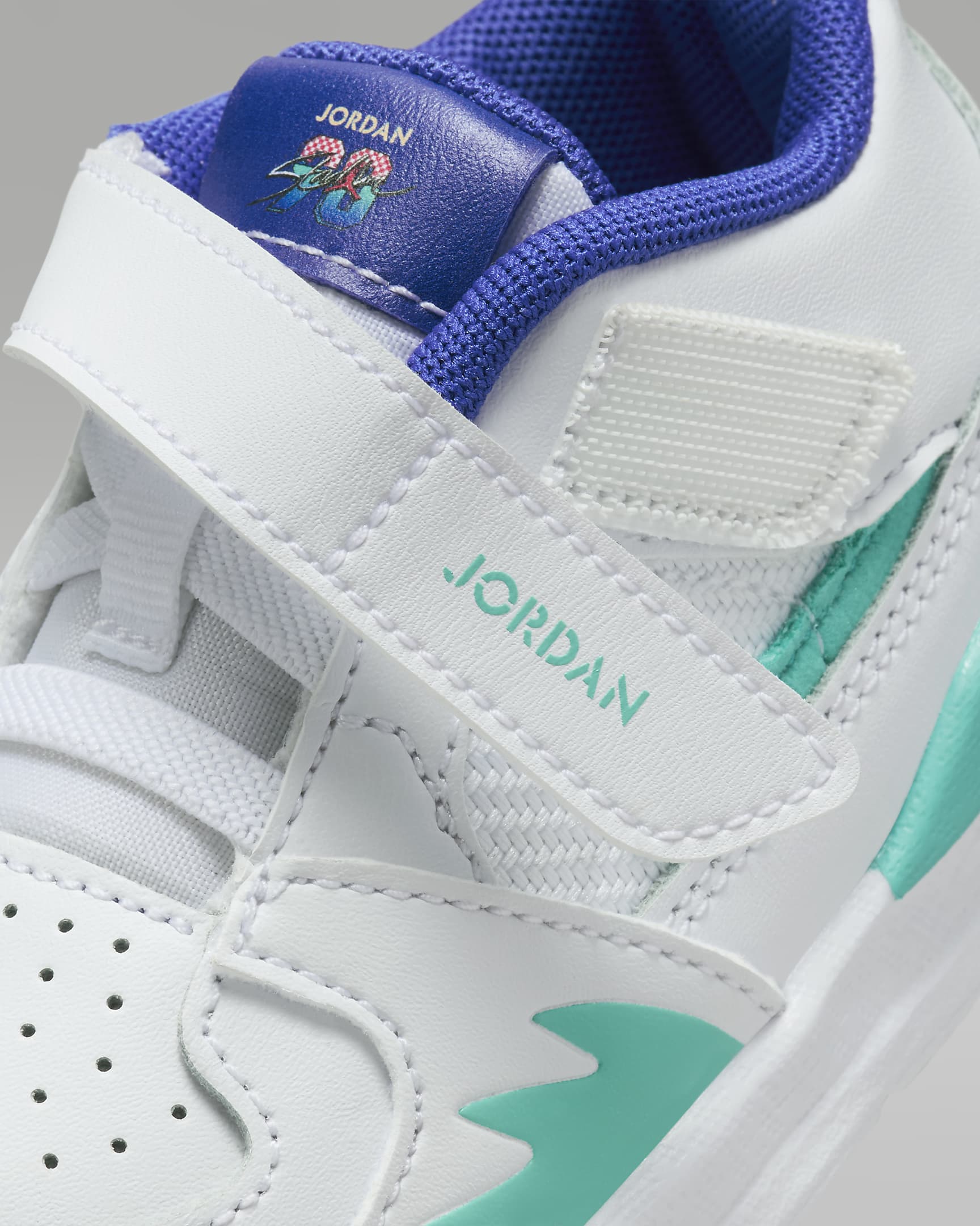 Chaussure Jordan Stadium 90 SE pour bébé et tout-petit - Blanc/Hyper Jade/Tangerine Tint/Hyper Royal