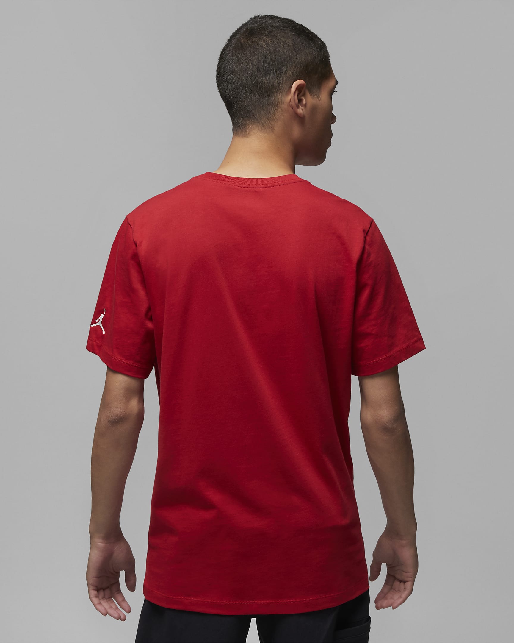 Jordan Air Men's T-Shirt - Gym Red/Sail/Sail