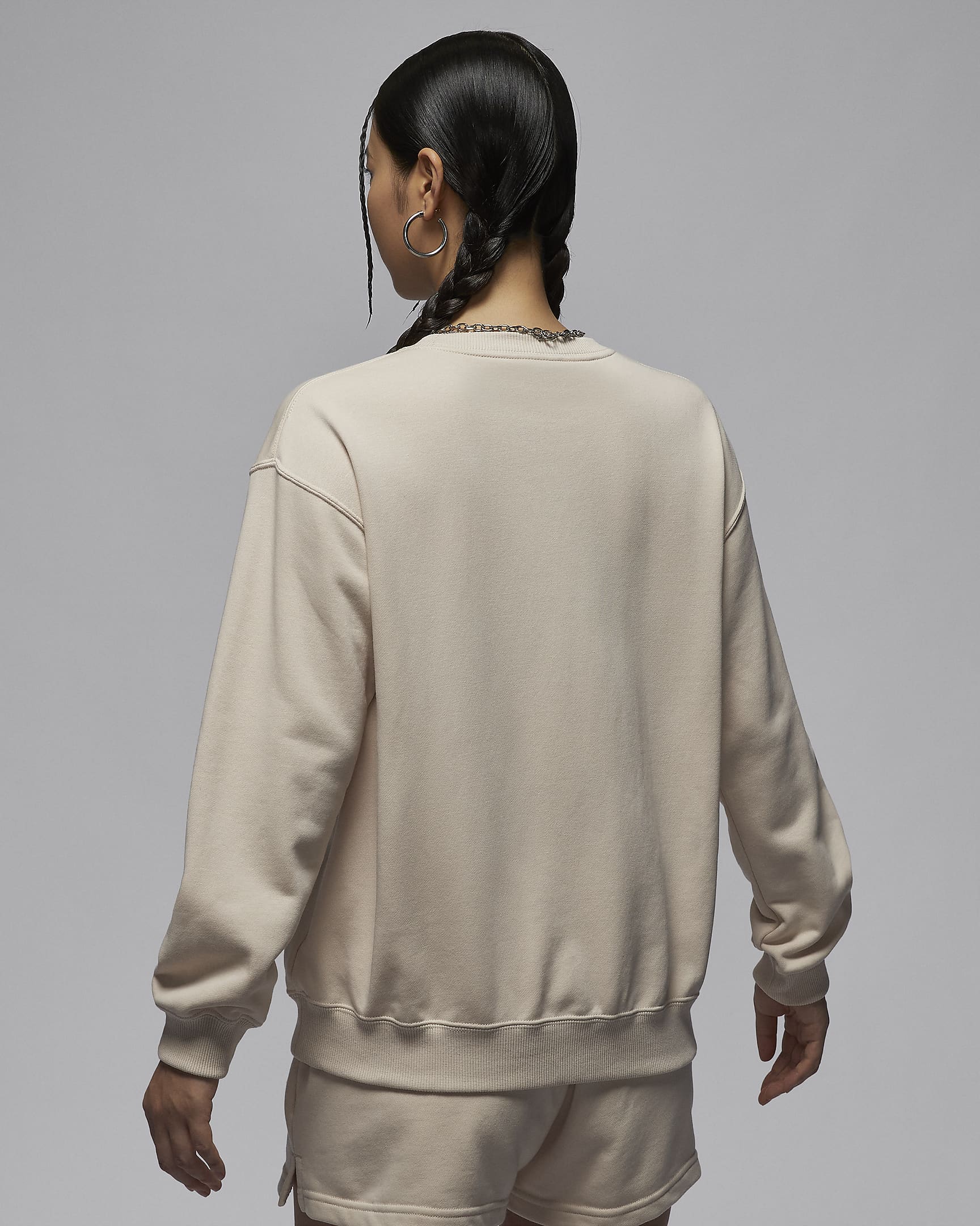 Jordan Brooklyn Fleece Women's French Terry CrewNeck Sweatshirt. Nike IN