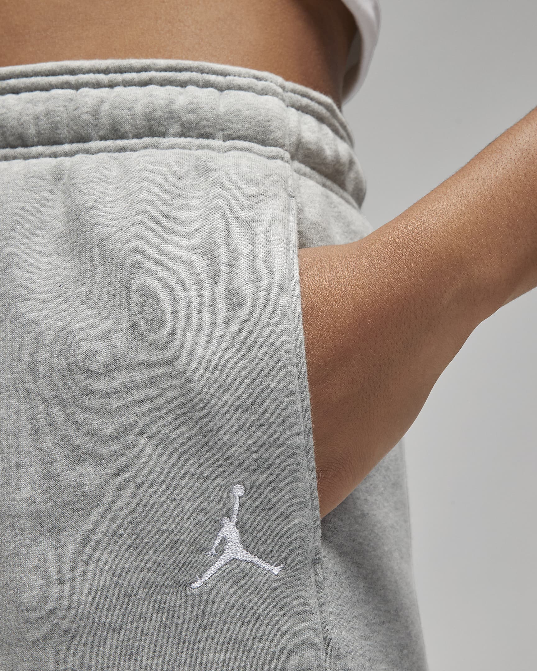 Spodnie damskie Jordan Brooklyn Fleece - Dark Grey Heather/Biel