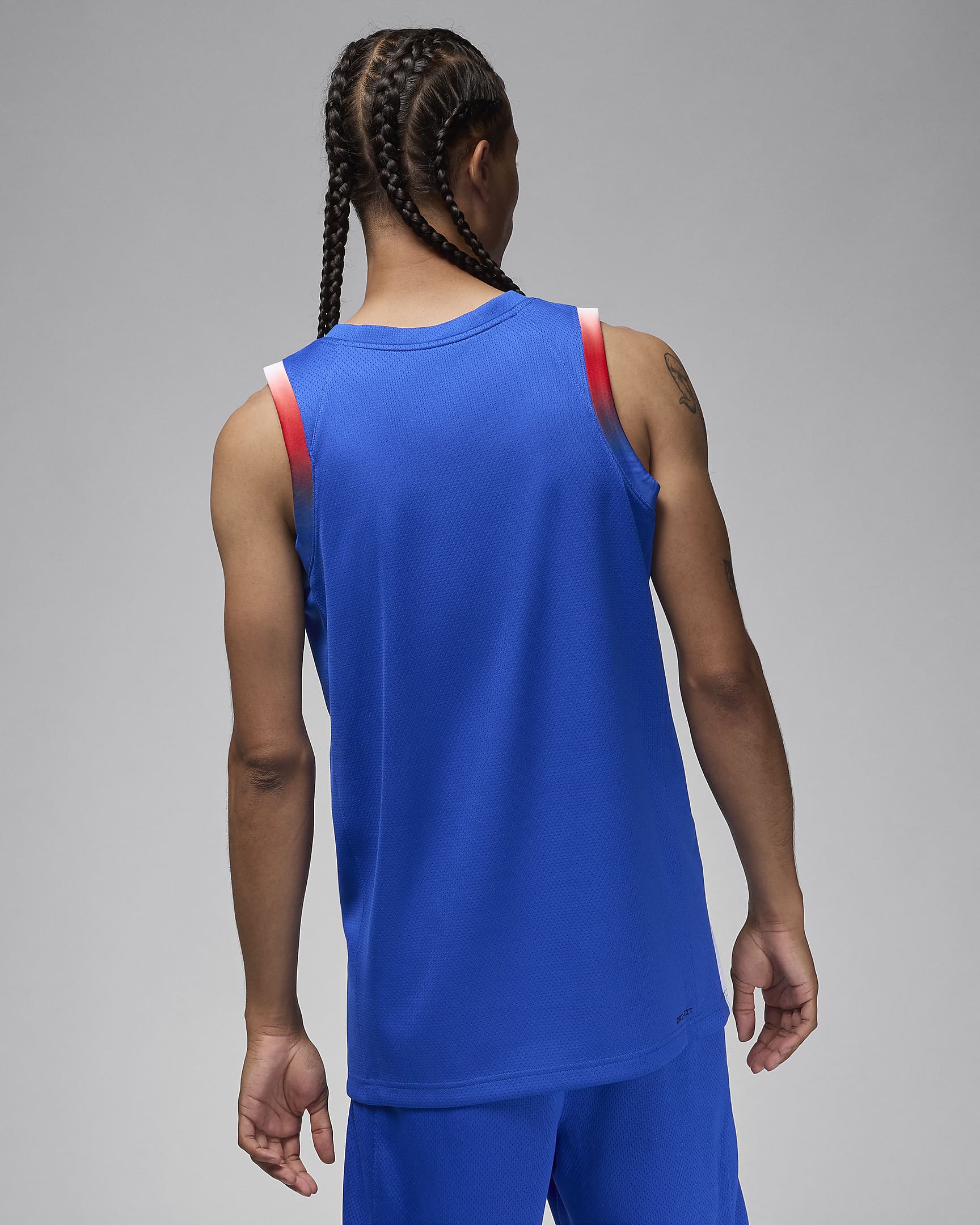 Maillot de basket Jordan France Limited Extérieur pour homme - Hyper Royal/Blanc