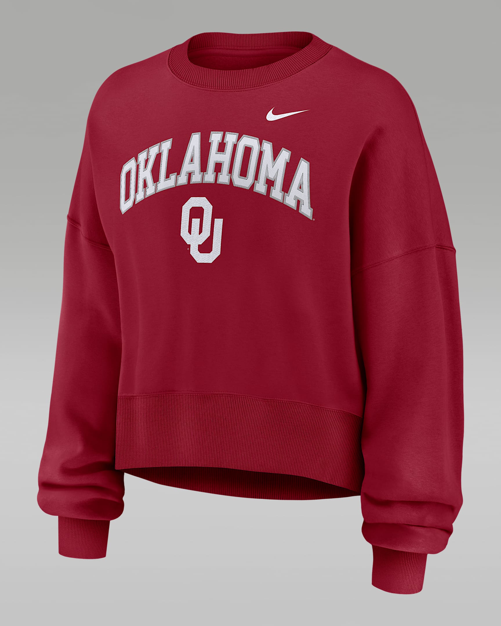 Oklahoma Phoenix Arch Women's Nike College Pullover Crew - Crimson