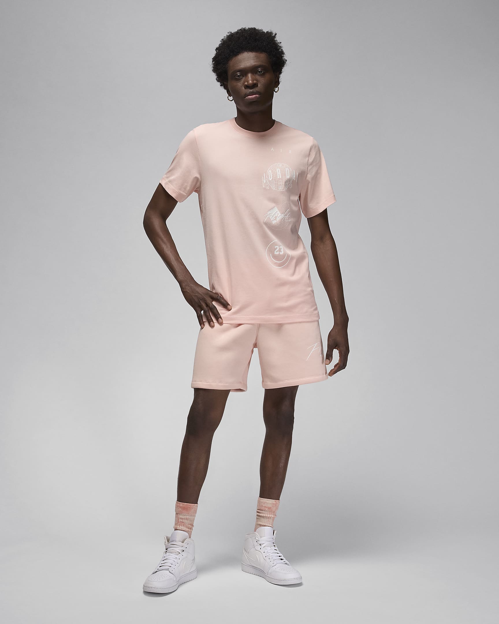 Jordan Brand Men's T-Shirt - Legend Pink/White