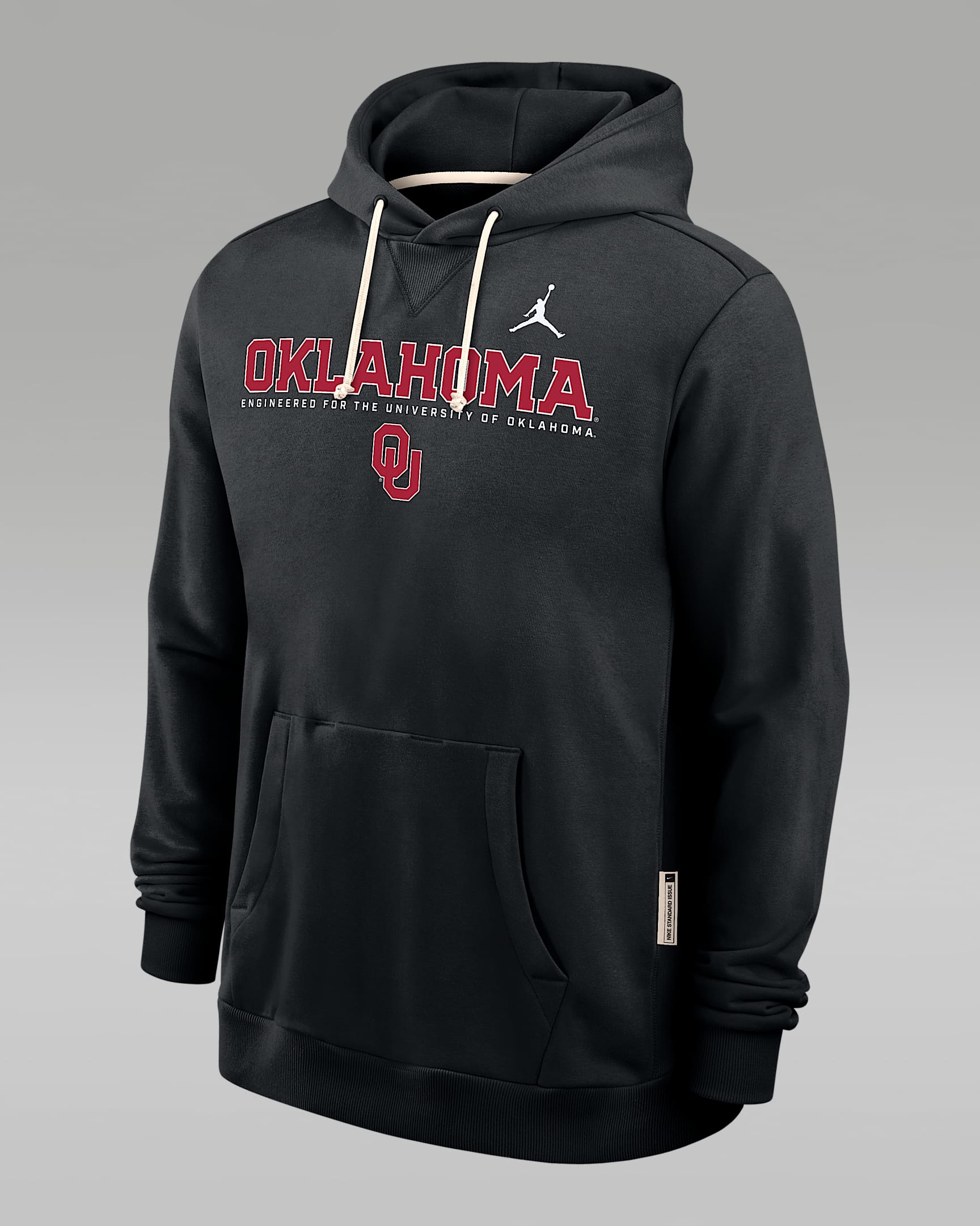 Oklahoma Sideline Men's Jordan Brand Dri-FIT College Pullover Hoodie - Black