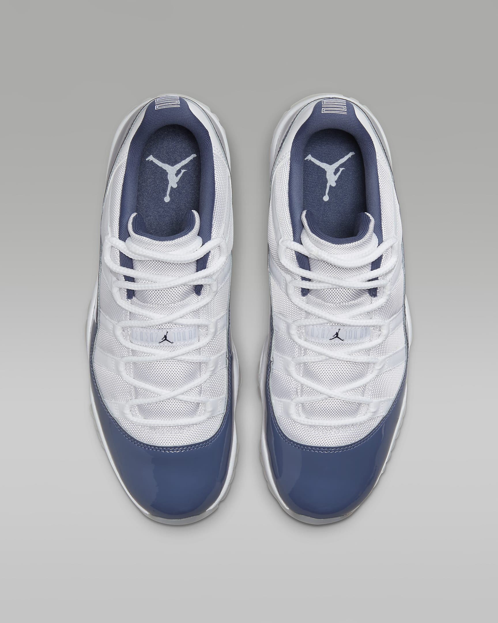 Air Jordan 11 Retro 低筒 "Diffused Blue" 男鞋 - 白色/Diffused Blue/Football Grey/Midnight Navy