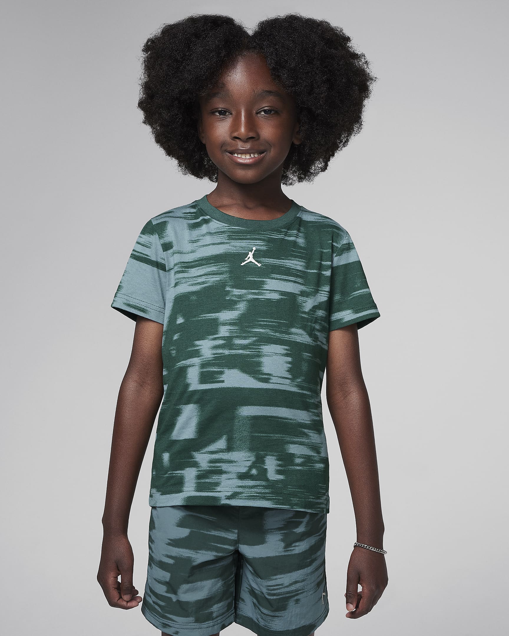 Jordan MVP Little Kids' Motion Printed T-Shirt - Oxidized Green