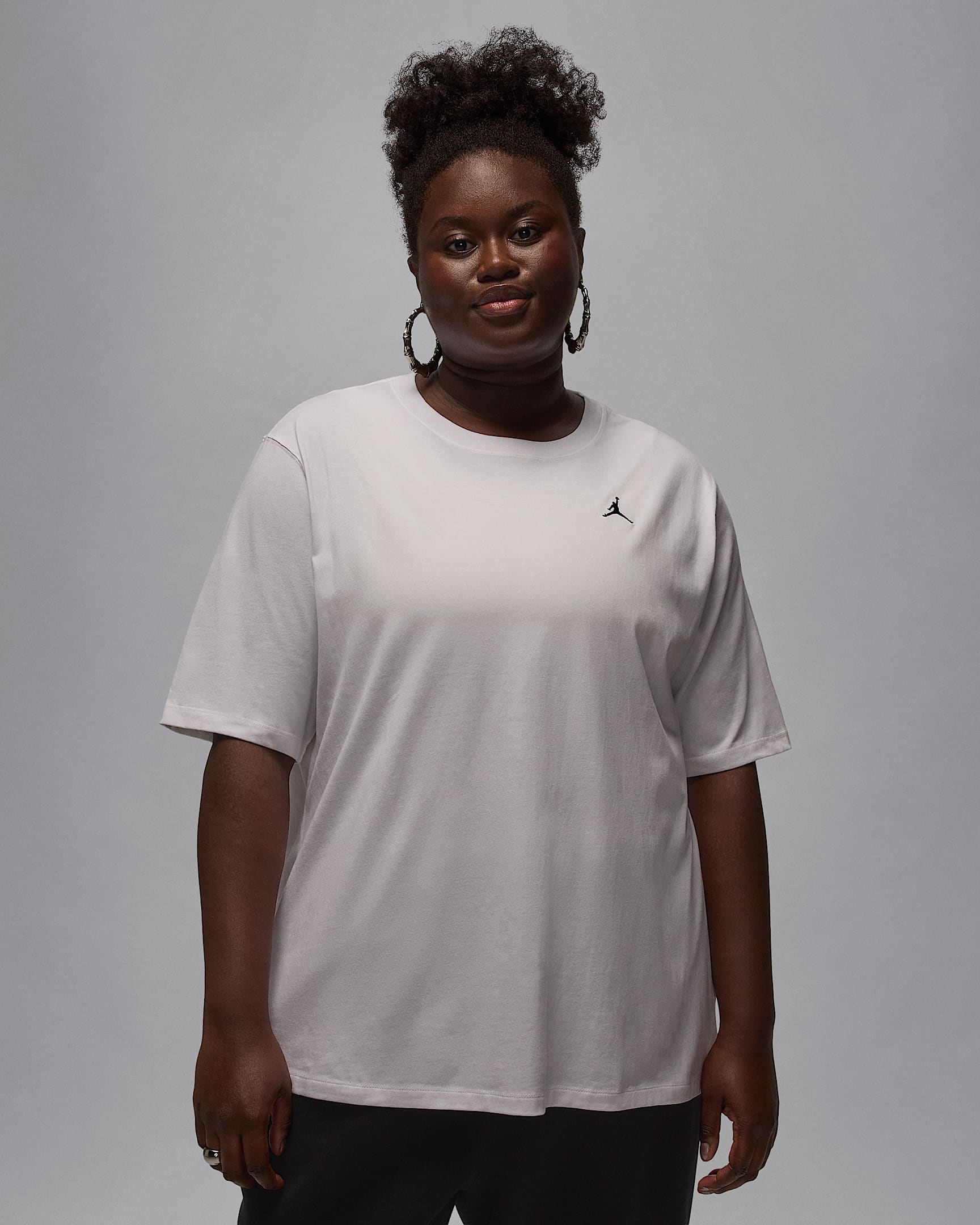 Jordan Essentials Women's Girlfriend T-Shirt (Plus Size) - White/Black