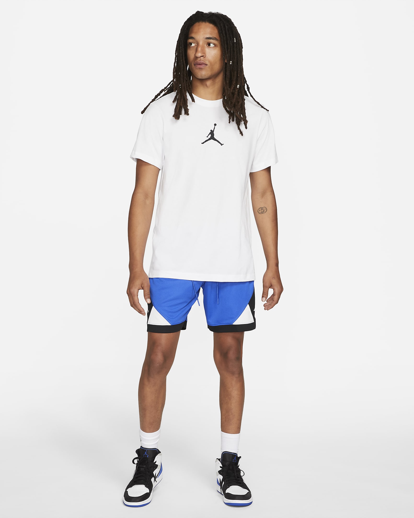 Tee-shirt Jordan Jumpman pour Homme - Blanc/Noir