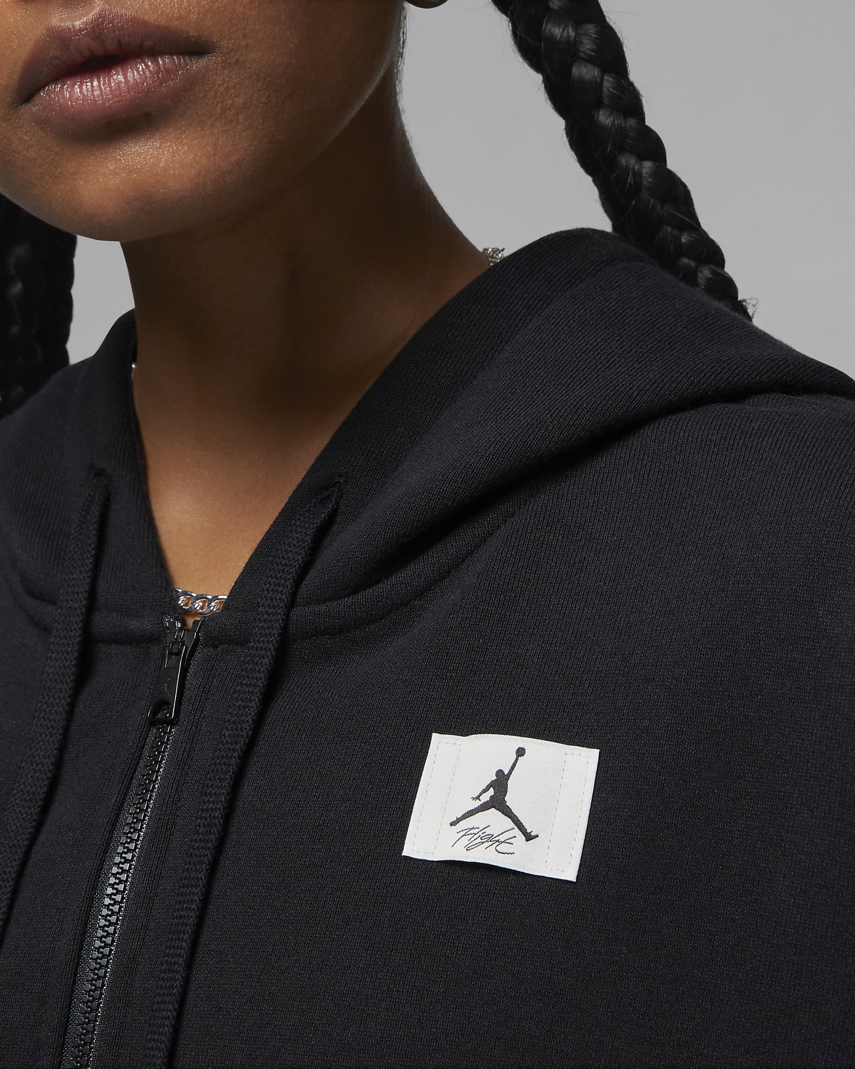 Jordan Flight Women's Fleece Full-Zip Hoodie. Nike CH