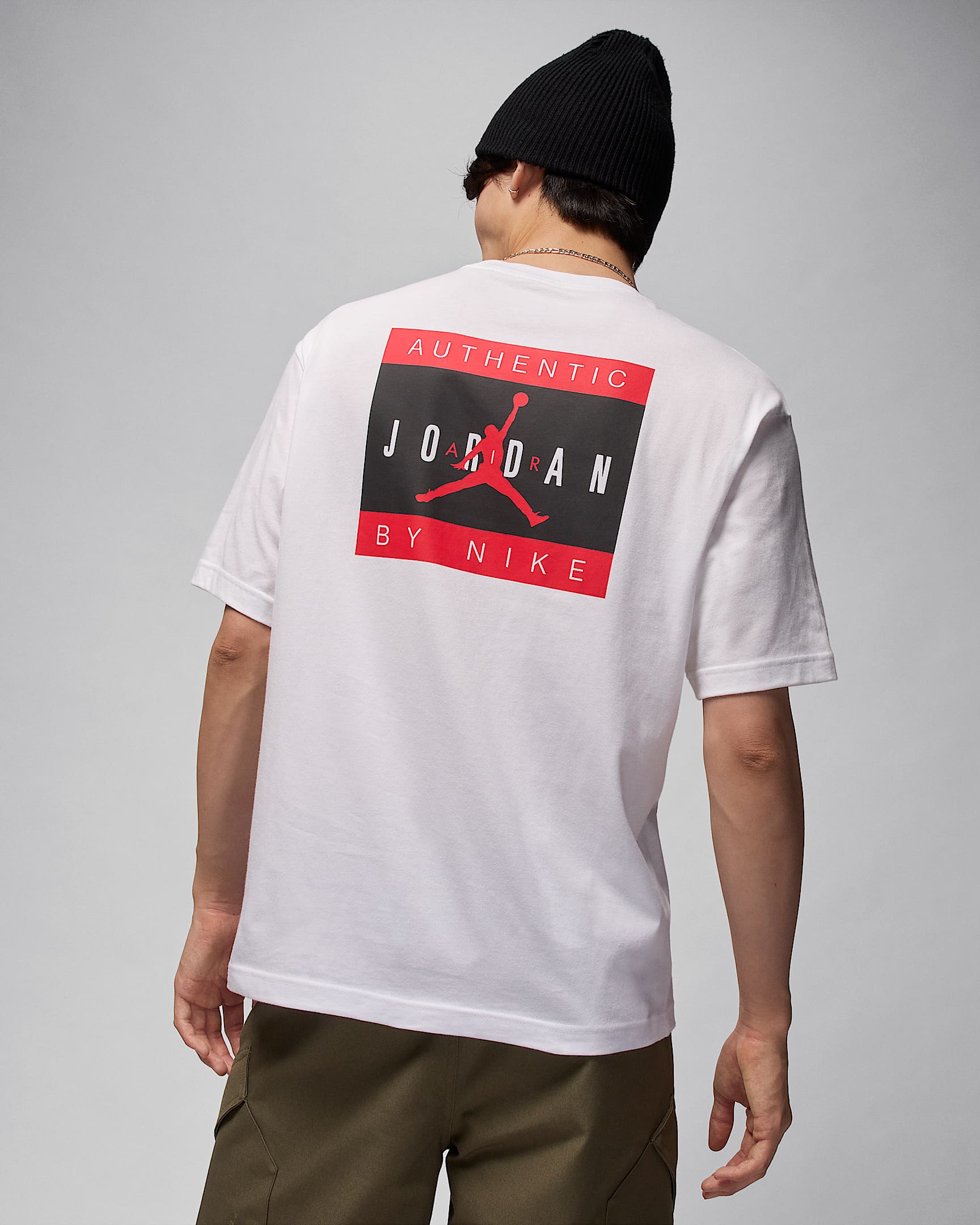Jordan Brand Erkek Tişörtü - Beyaz/University Red