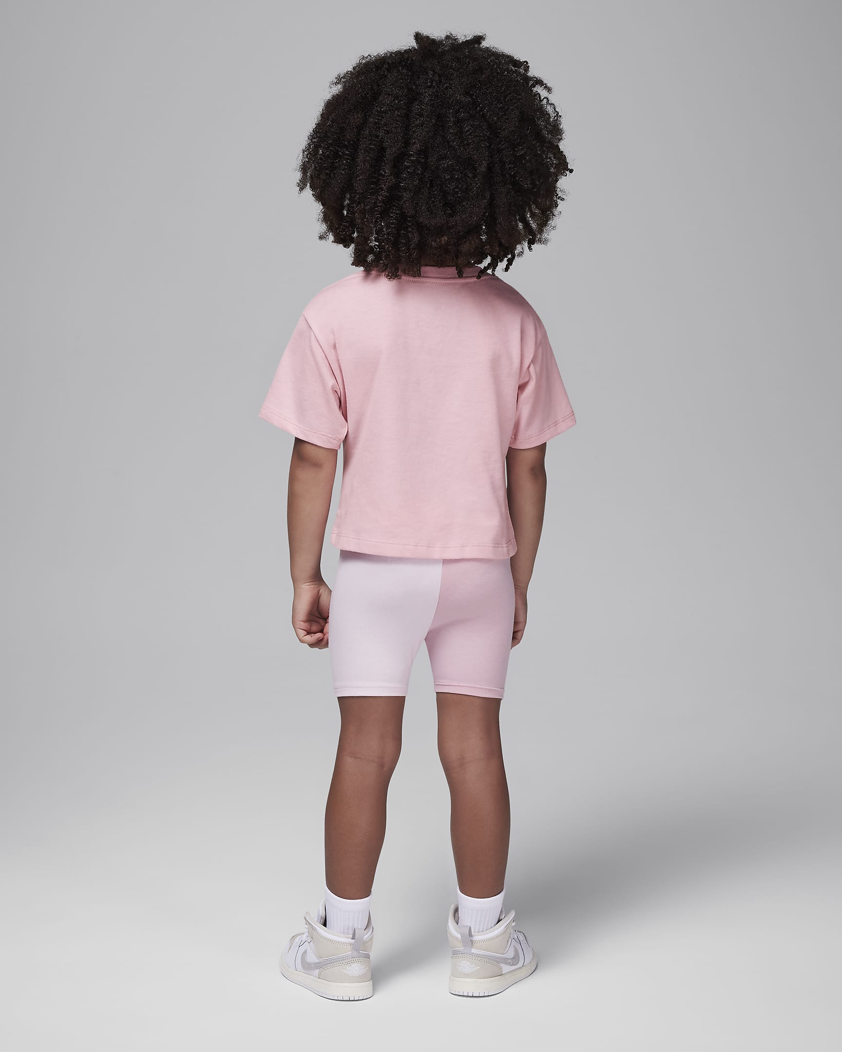 Jordan Mini Me Toddler Flight Bike Shorts Set - Pink Glaze