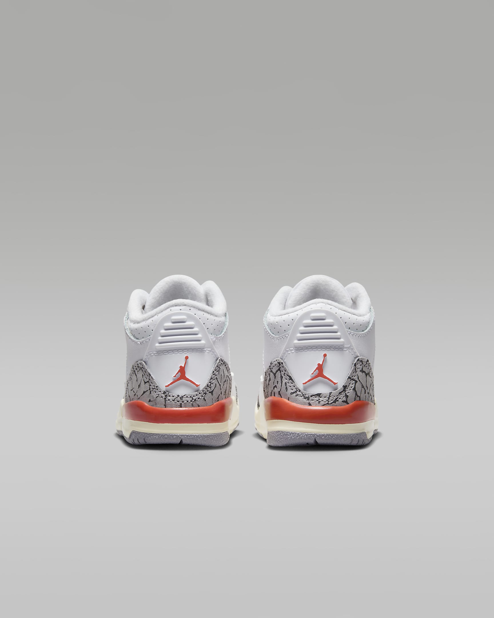 Jordan 3 Retro Baby/Toddler Shoes - White/Sail/Cement Grey/Cosmic Clay