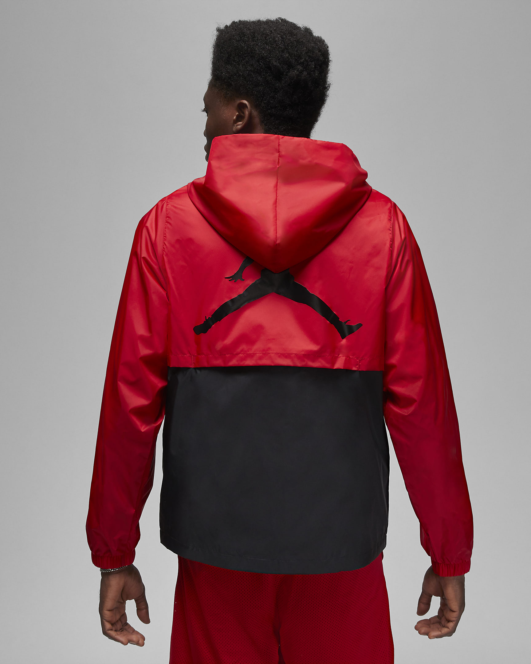 Jordan Essentials Men's Woven Jacket - Gym Red/Black/Black