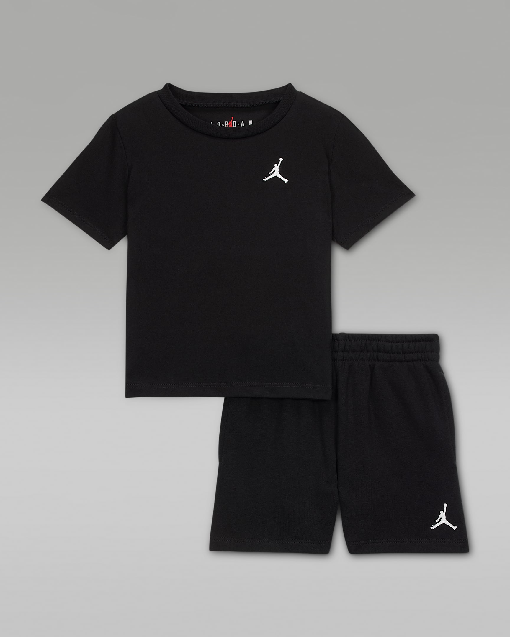 Jordan Brooklyn Essentials Baby (12-24M) 2-Piece French Terry Shorts Set - Black