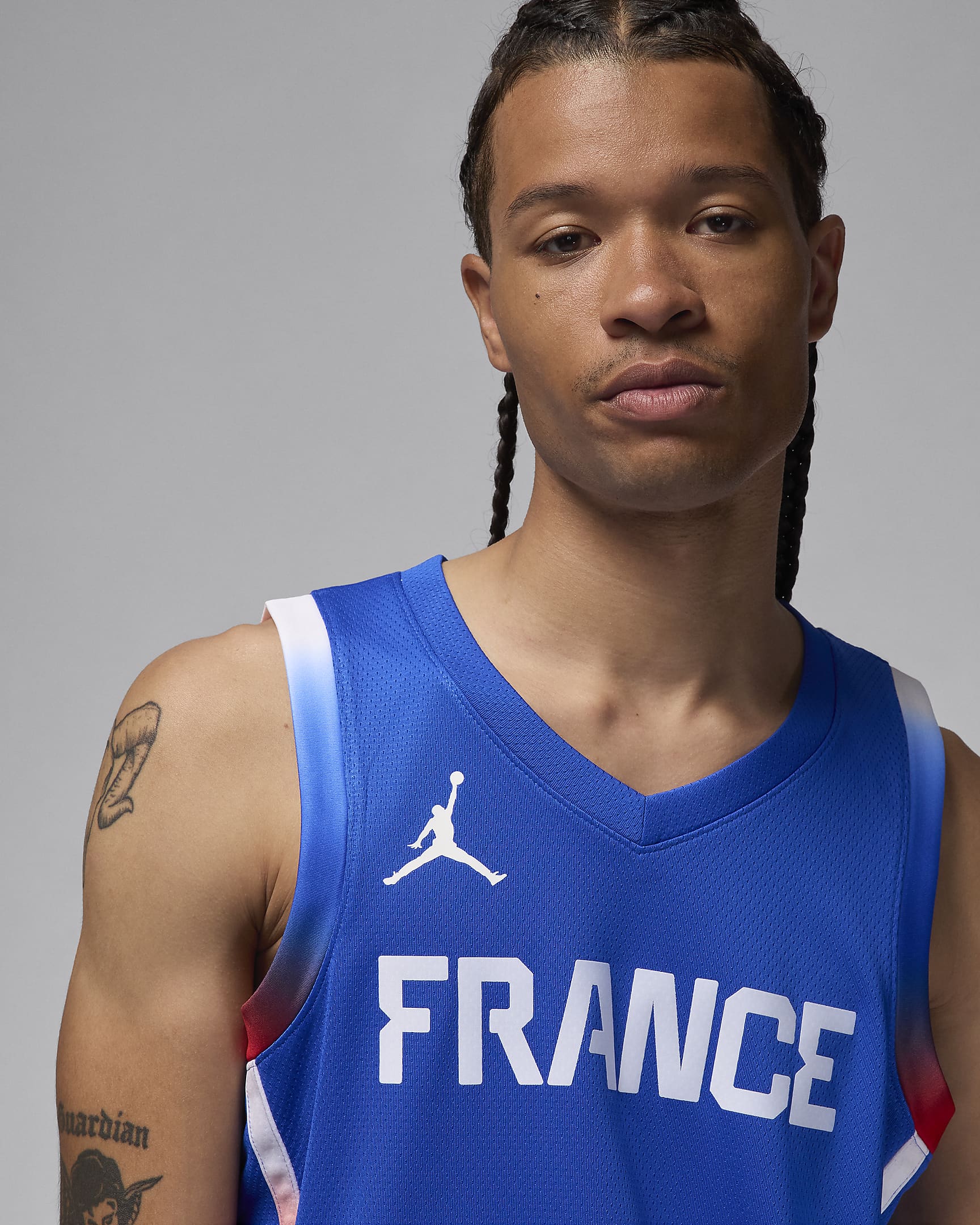 Basketjersey France Limited Road Jordan för män - Hyper Royal/Vit