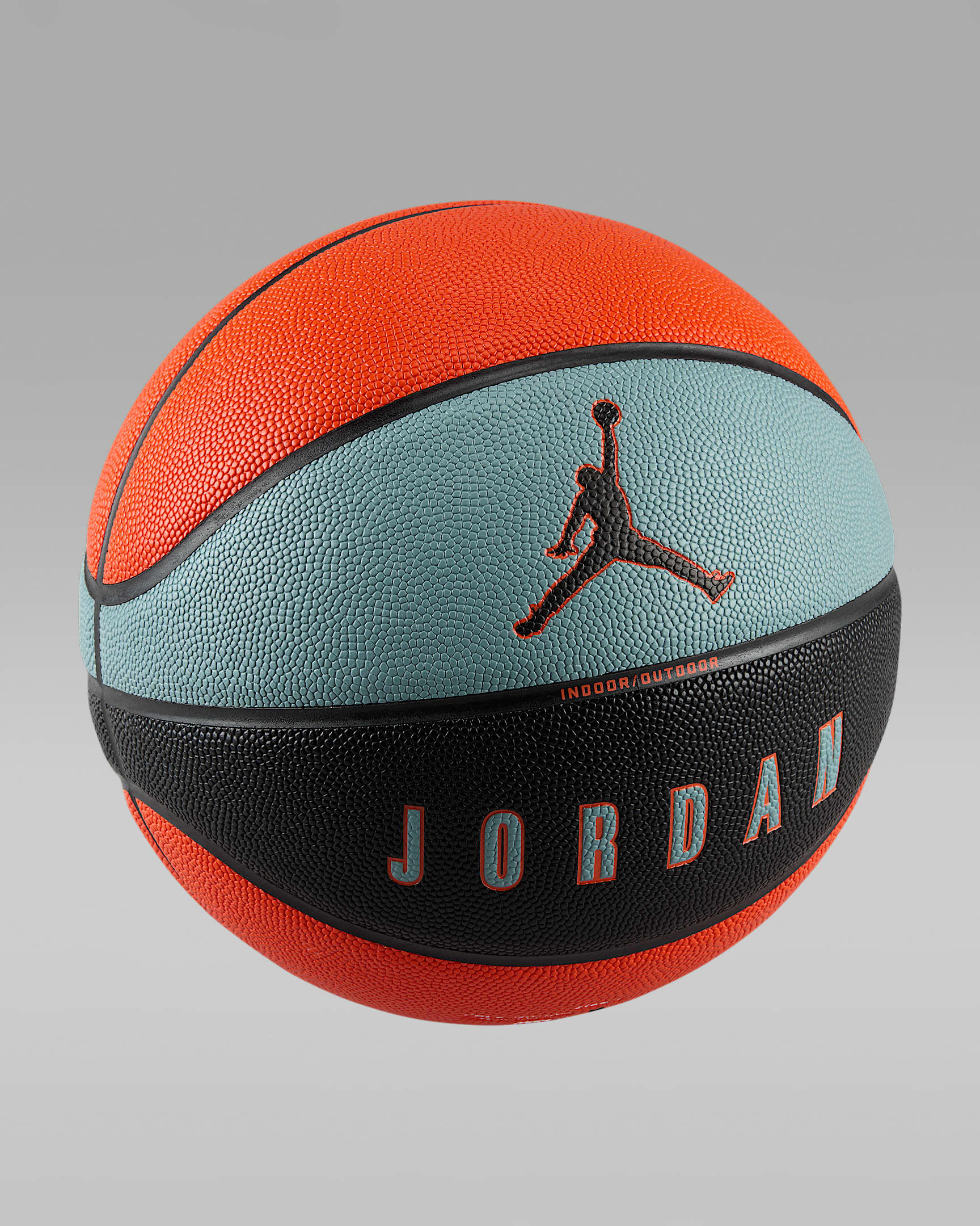 Pallone da basket Jordan Ultimate 2.0 8P (non gonfiato) - Aviator Grey/Nero/Nero/Team Orange