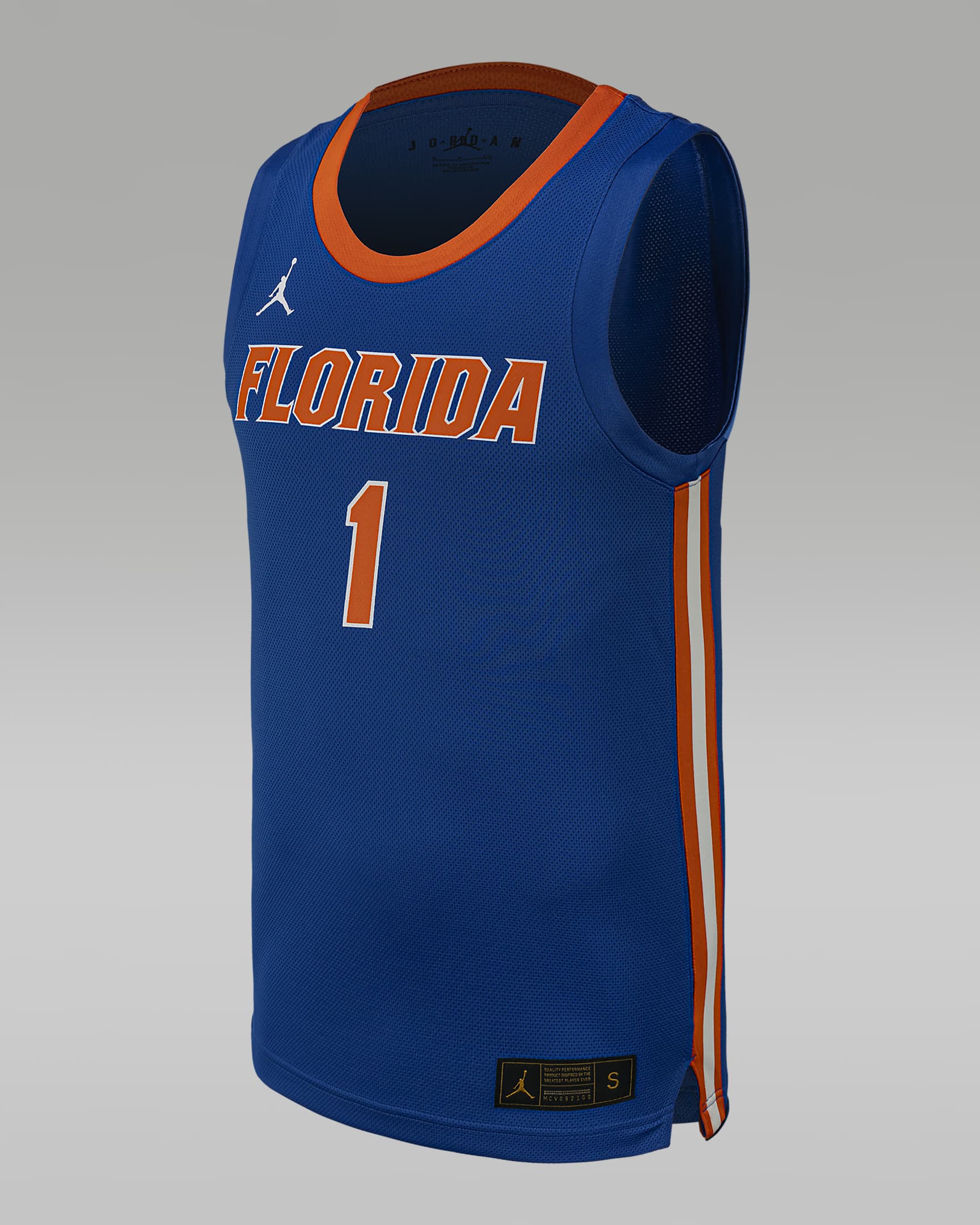 Jersey de básquetbol universitario Jordan Replica para hombre Florida - Royal juego