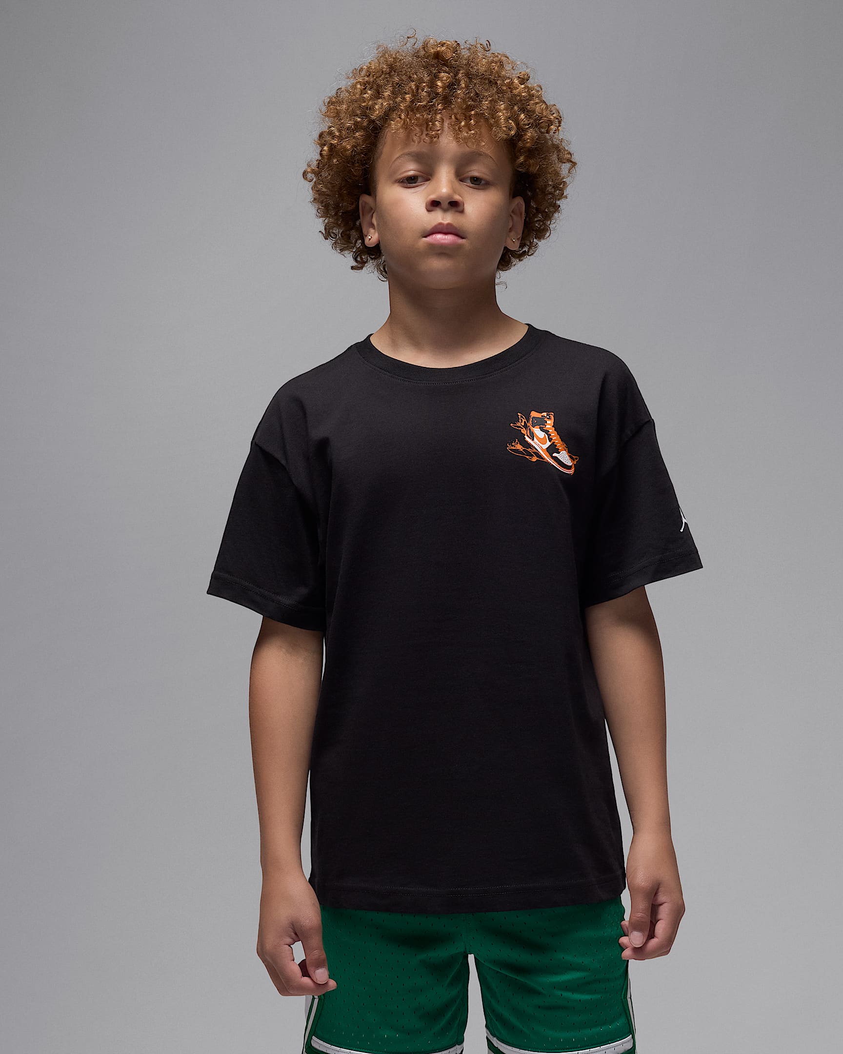 Jordan Big Kids' "Air Jordan Has Landed" T-Shirt - Black