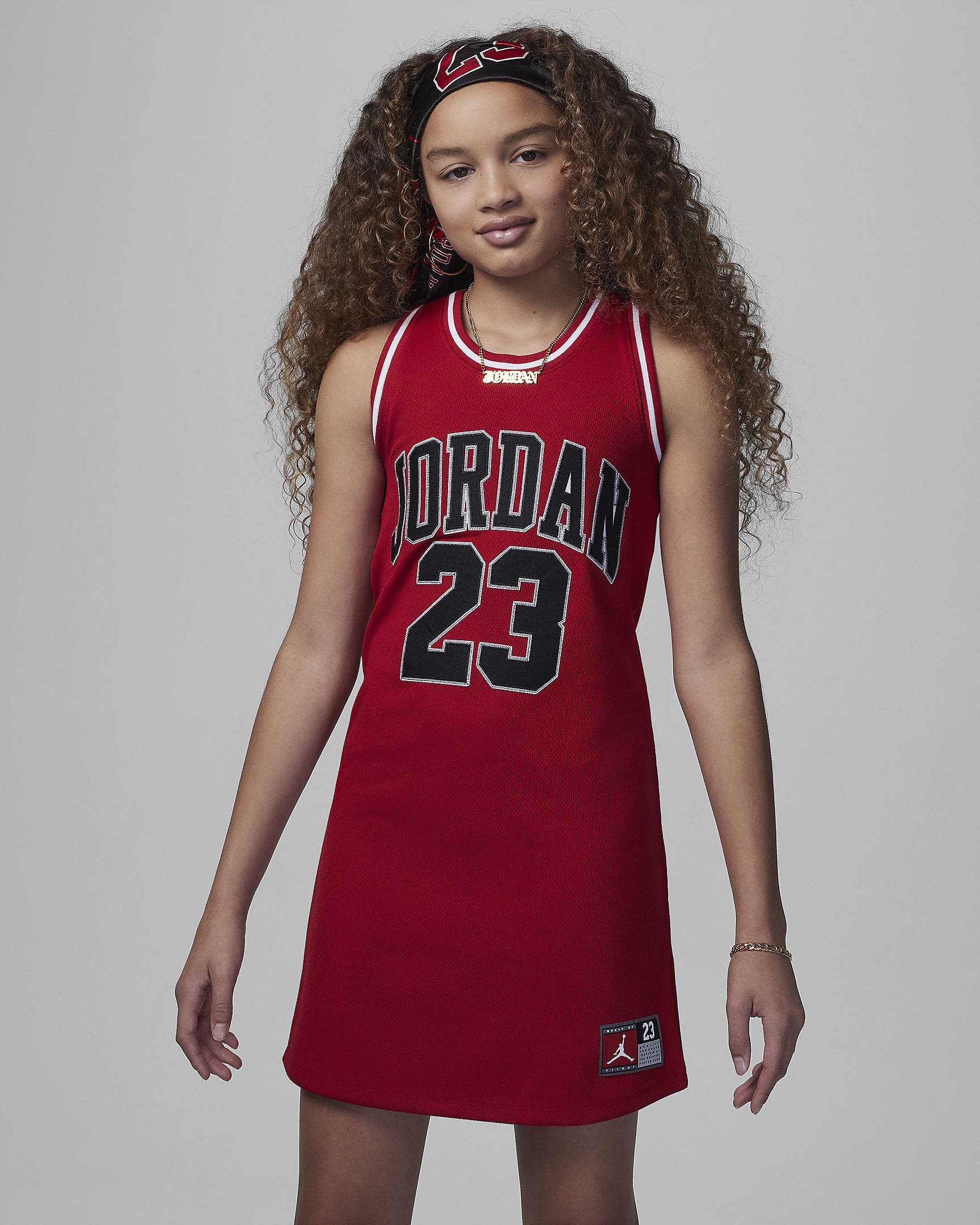 Jordan 23 Big Kids' Dress - Gym Red