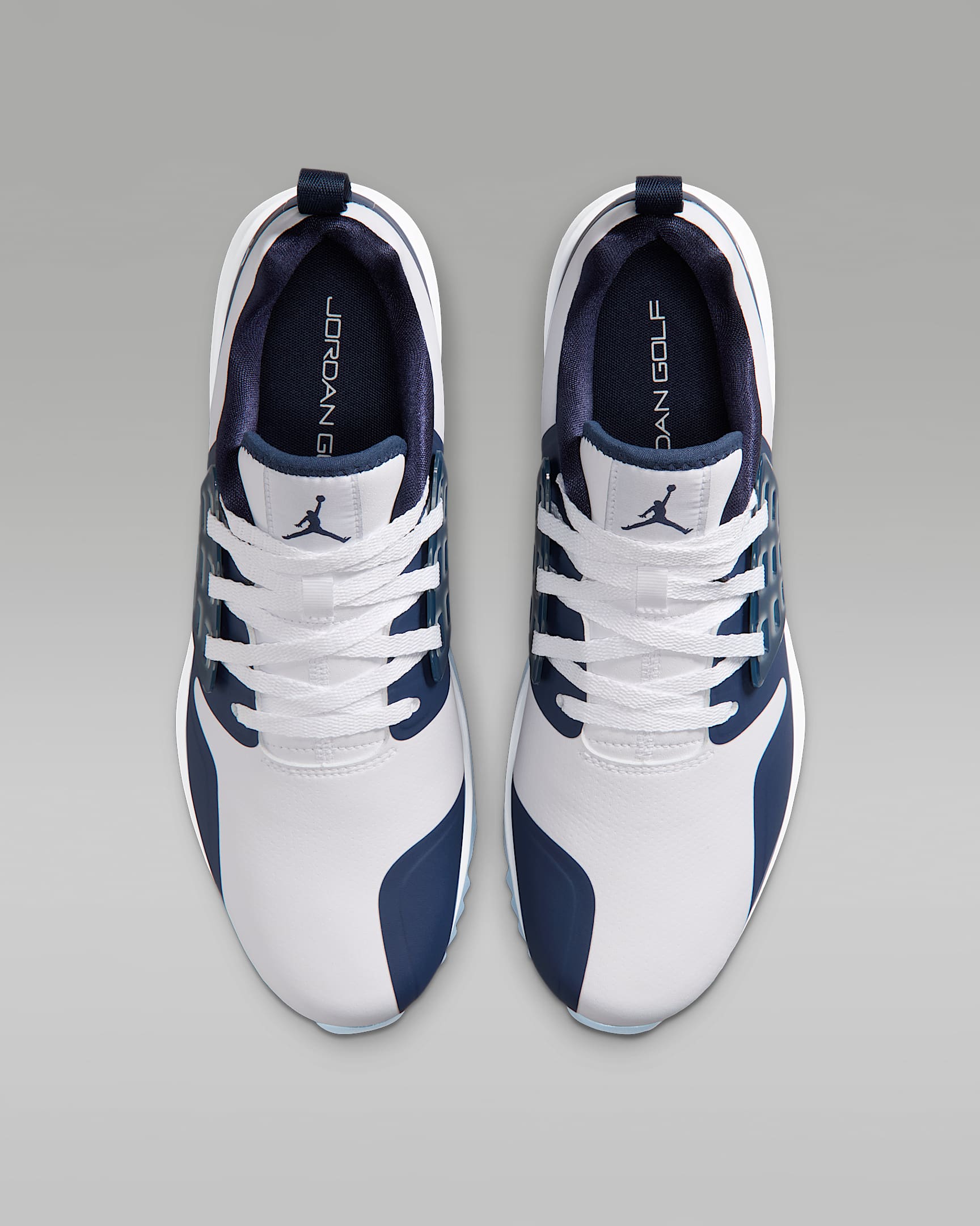 Jordan Grind Golf Shoes - White/White/Midnight Navy