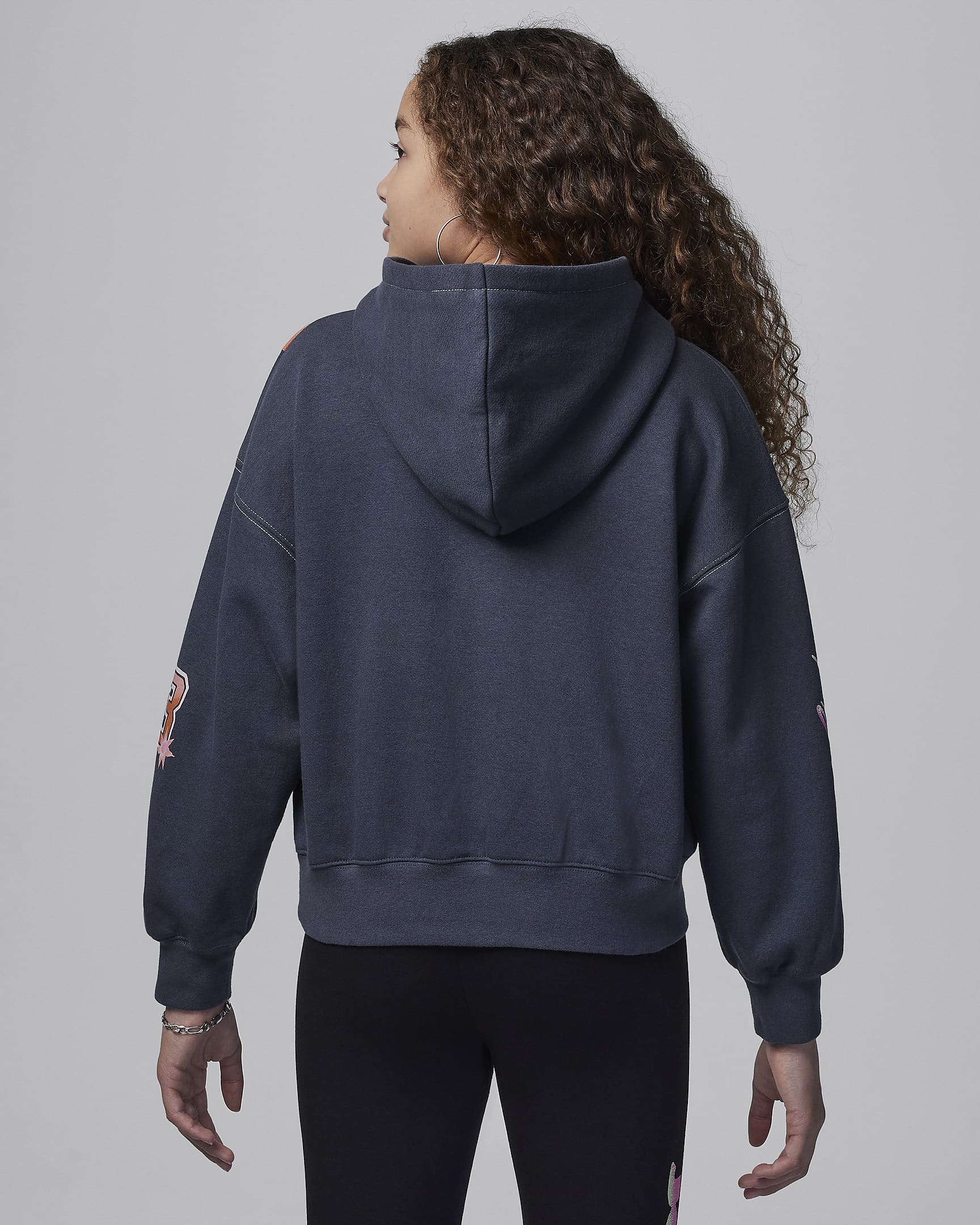 Jordan Deloris Jordan Flower Older Kids' Hoodie. Nike CZ