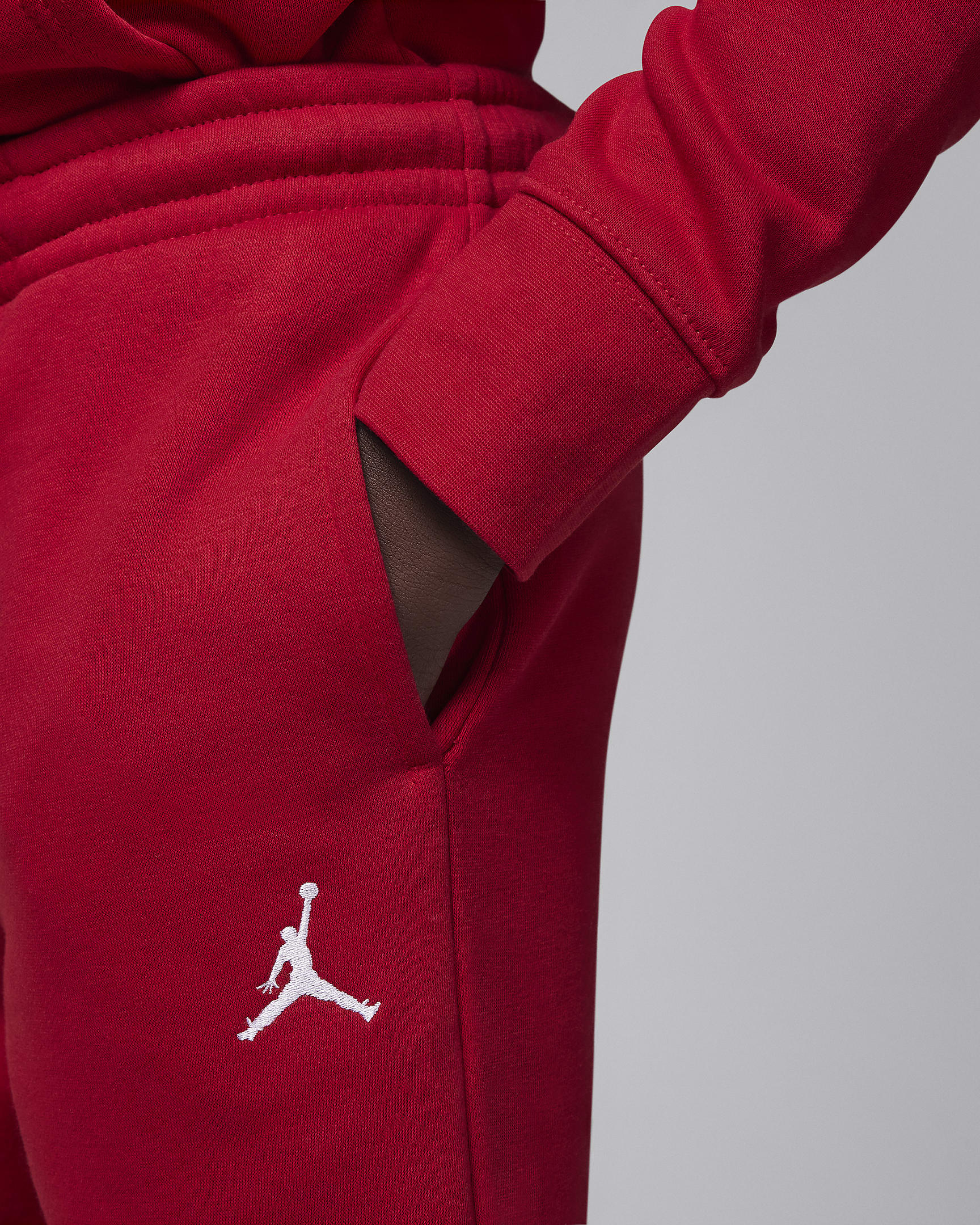 Jordan MJ Brooklyn Fleece Essentials Big Kids' Pants - Gym Red