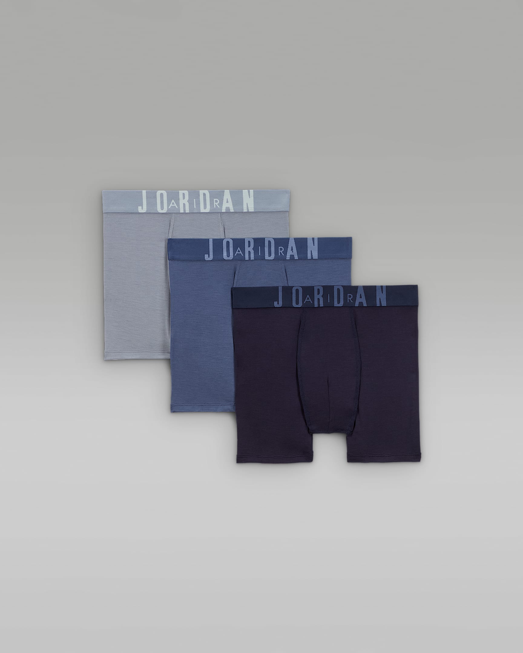 Jordan Big Kids' Flight Modal Boxer Briefs (3-Pack) - Multi-Color/Diffused Blue