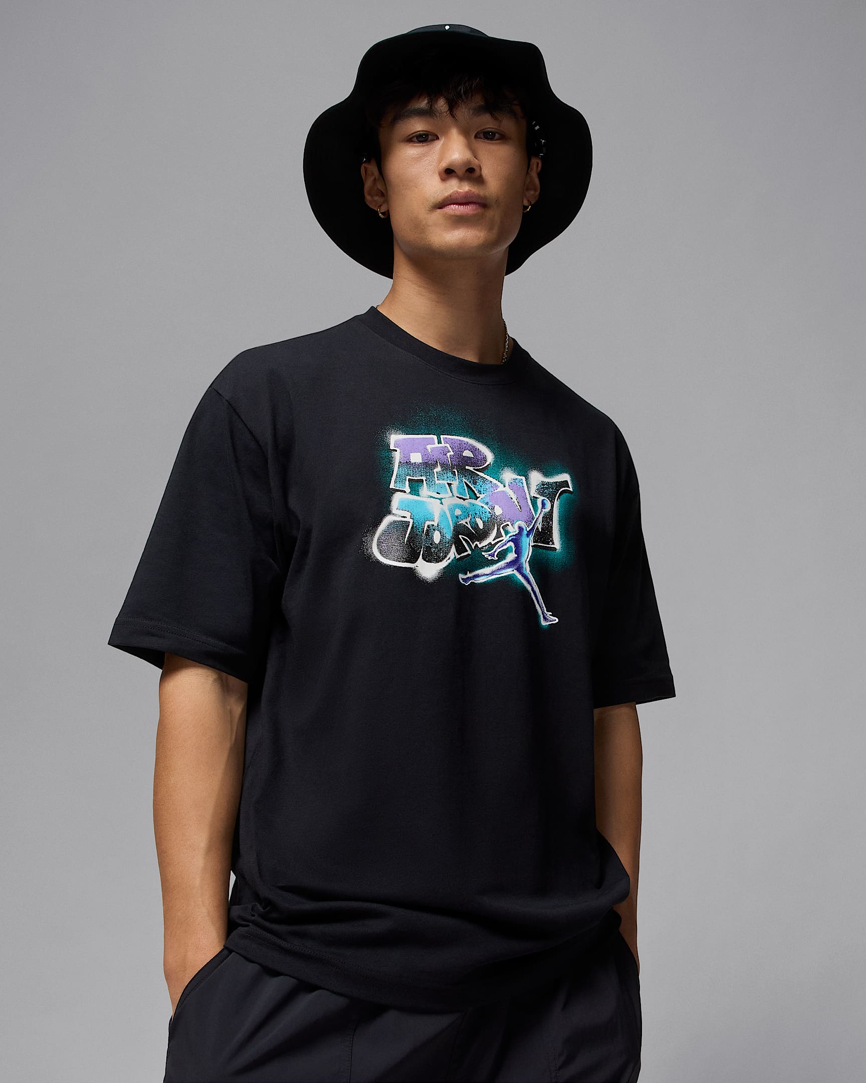 Jordan AJ5 Men's T-Shirt - Black