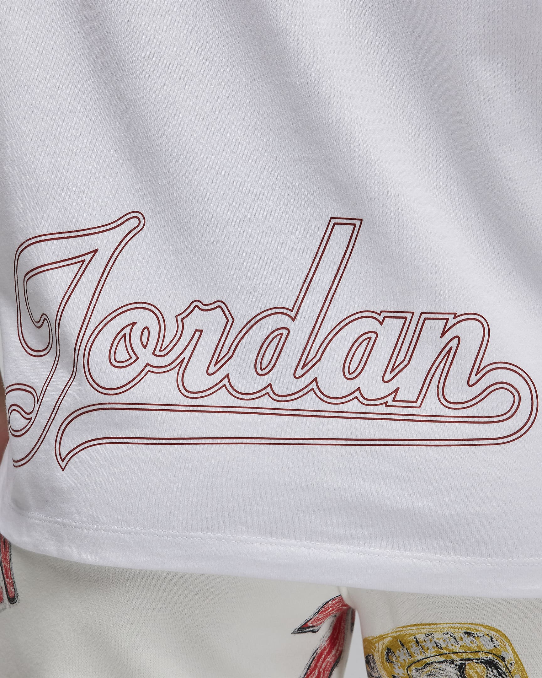 Jordan Women's T-shirt - White/Dune Red