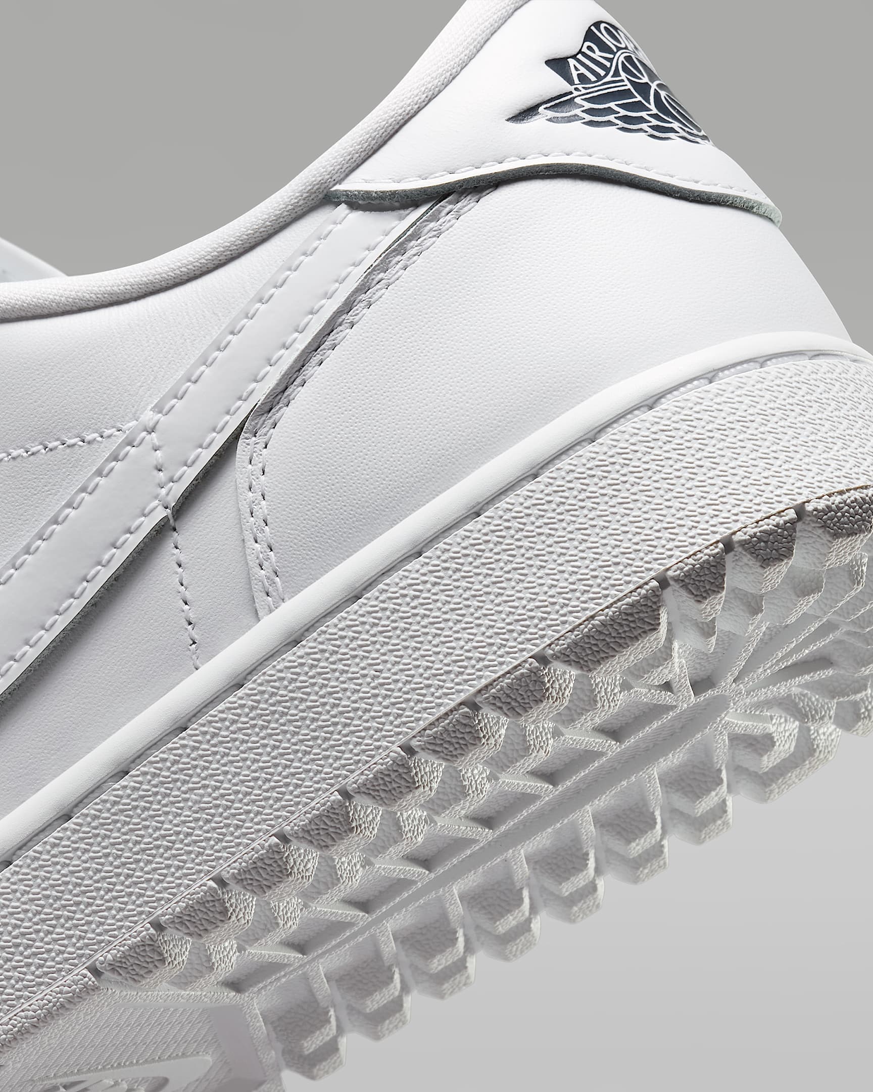Air Jordan 1 Low G Golf Shoes - White/Obsidian/White/White