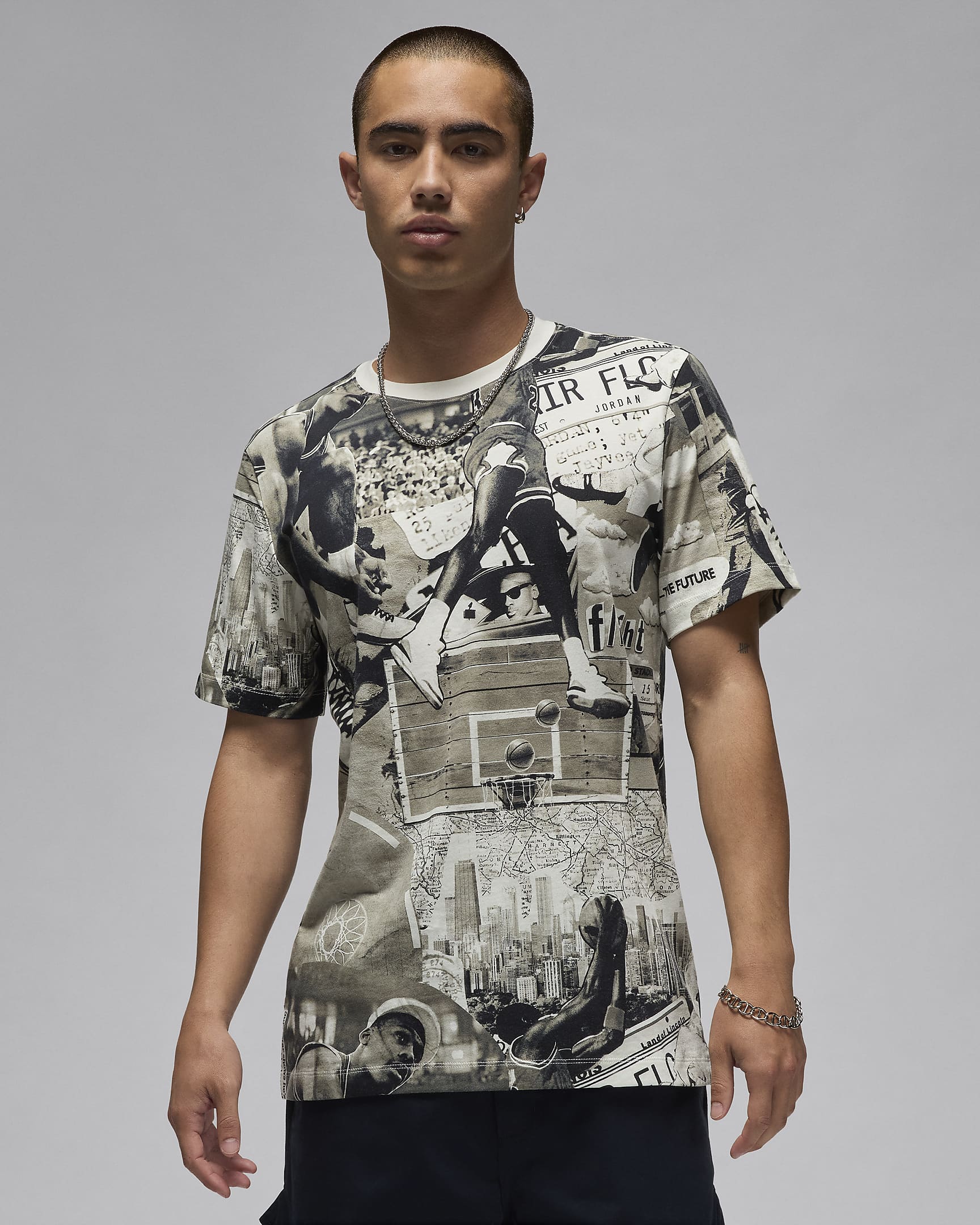 Jordan Flight Essentials T-shirt met print voor heren - Zwart