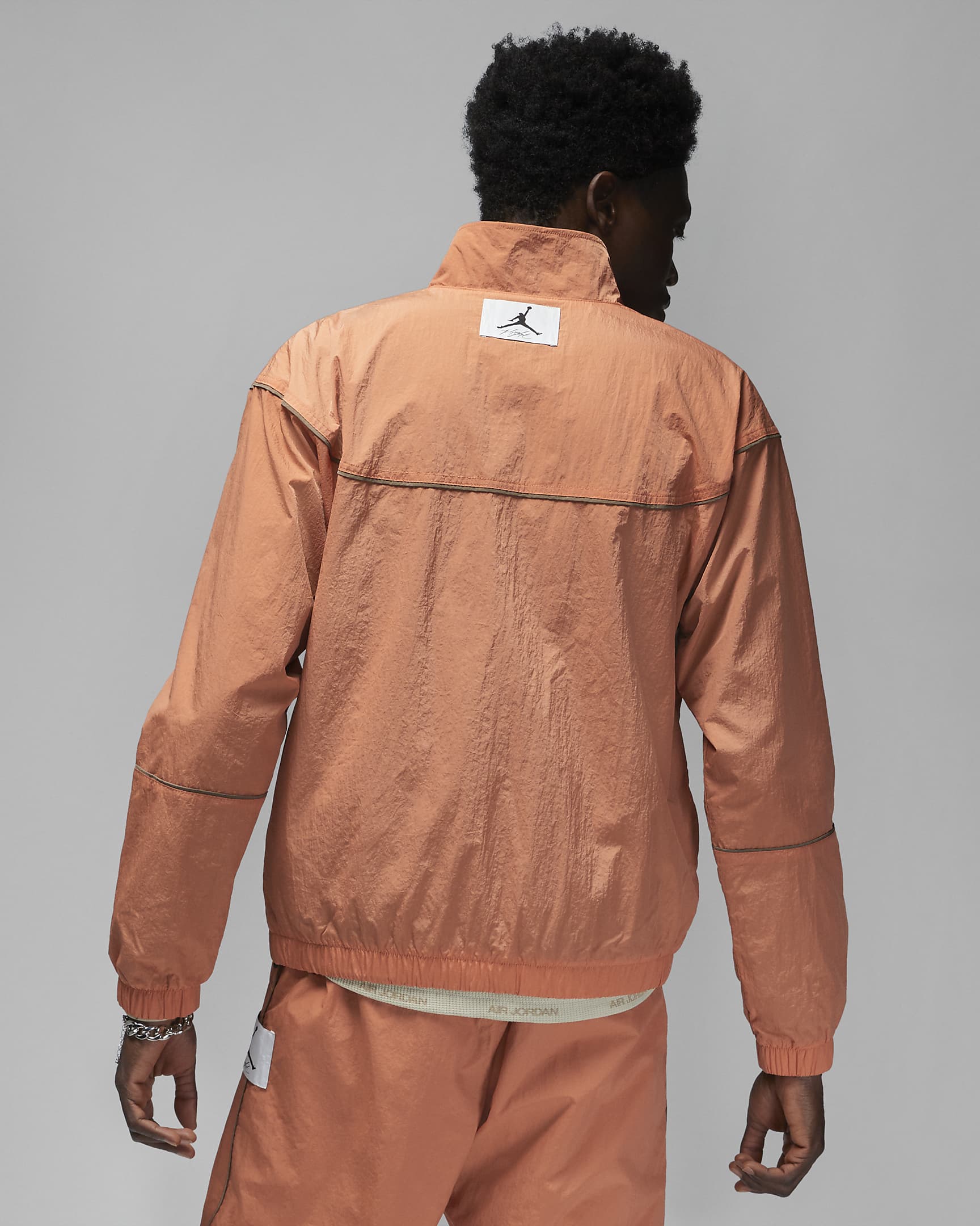 Jordan Essentials Men's Warm-Up Jacket - Rust Oxide/Palomino/Sail