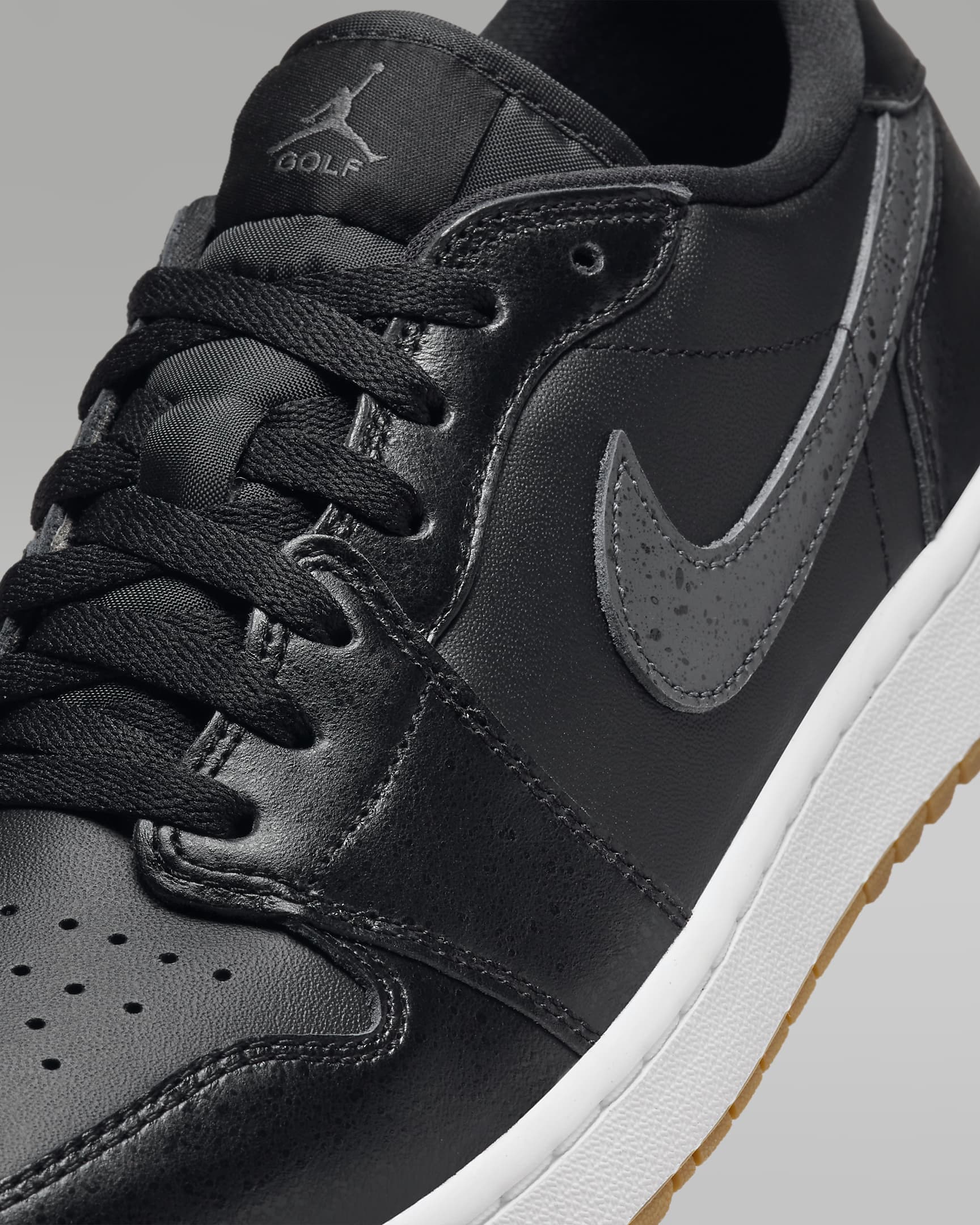 Air Jordan 1 Low G Zapatillas de golf - Negro/Gum Medium Brown/Blanco/Anthracite