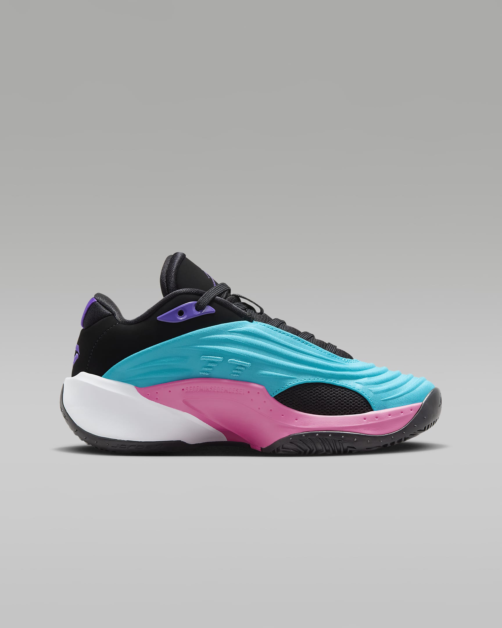 Luka 3 Basketballschuh (ältere Kinder) - Chlorine Blue/Hyper Pink/Hyper Grape/Schwarz