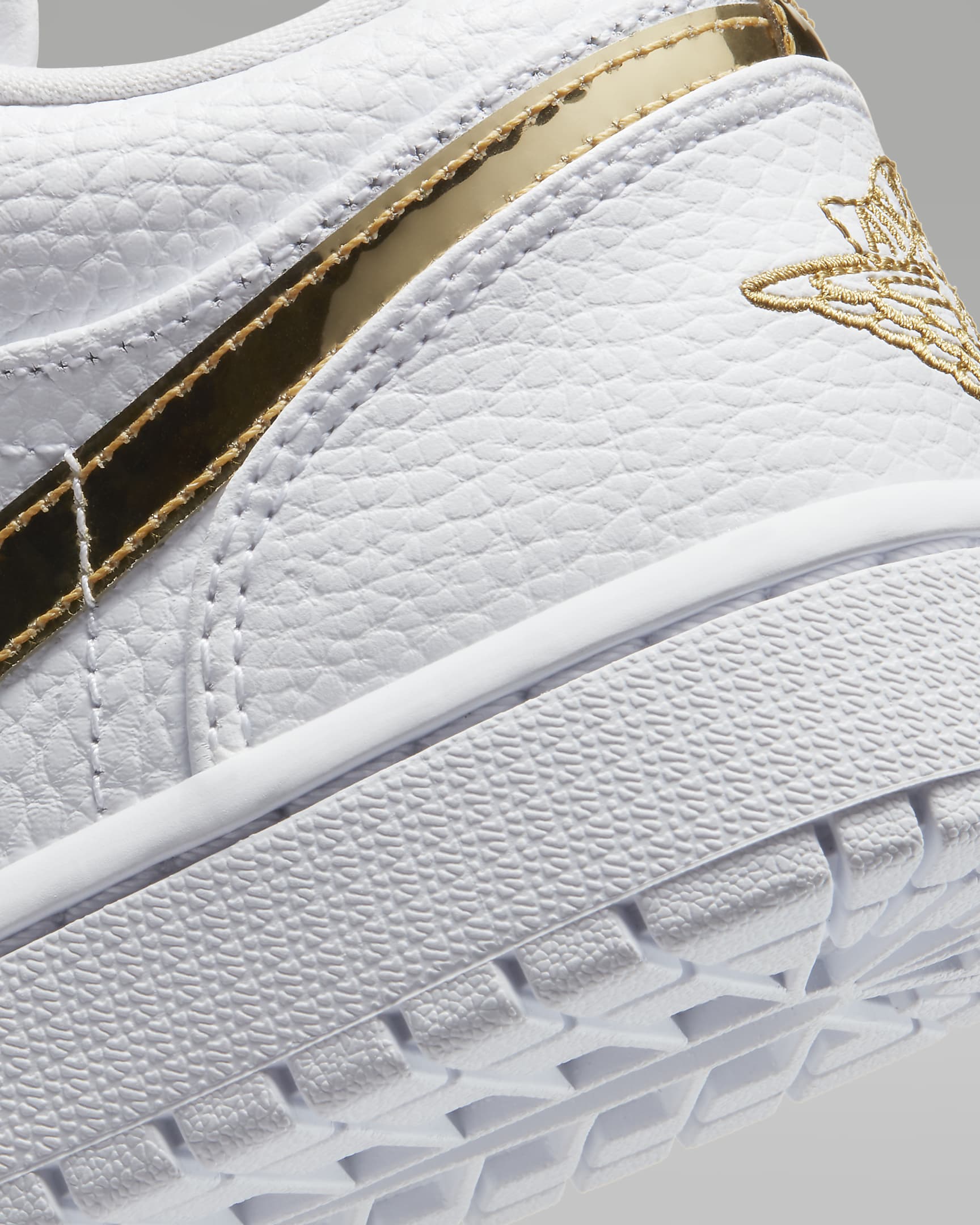 Air Jordan 1 Low SE Sabatilles - Blanc/Blanc/Or metal·litzat