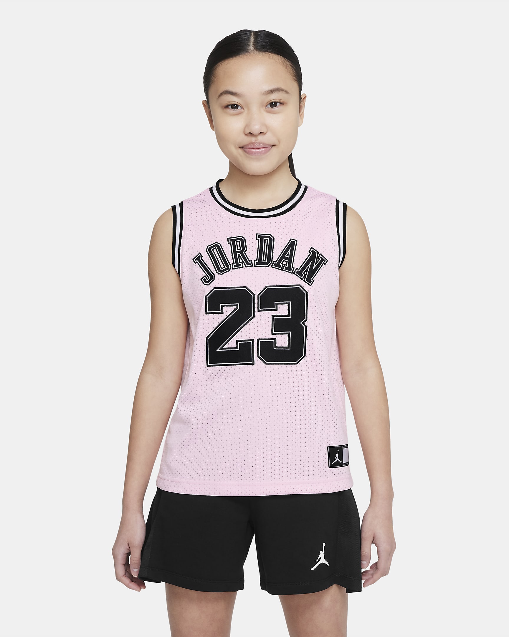 Jordan Big Kids' Recon Cropped Jersey - Pink Foam