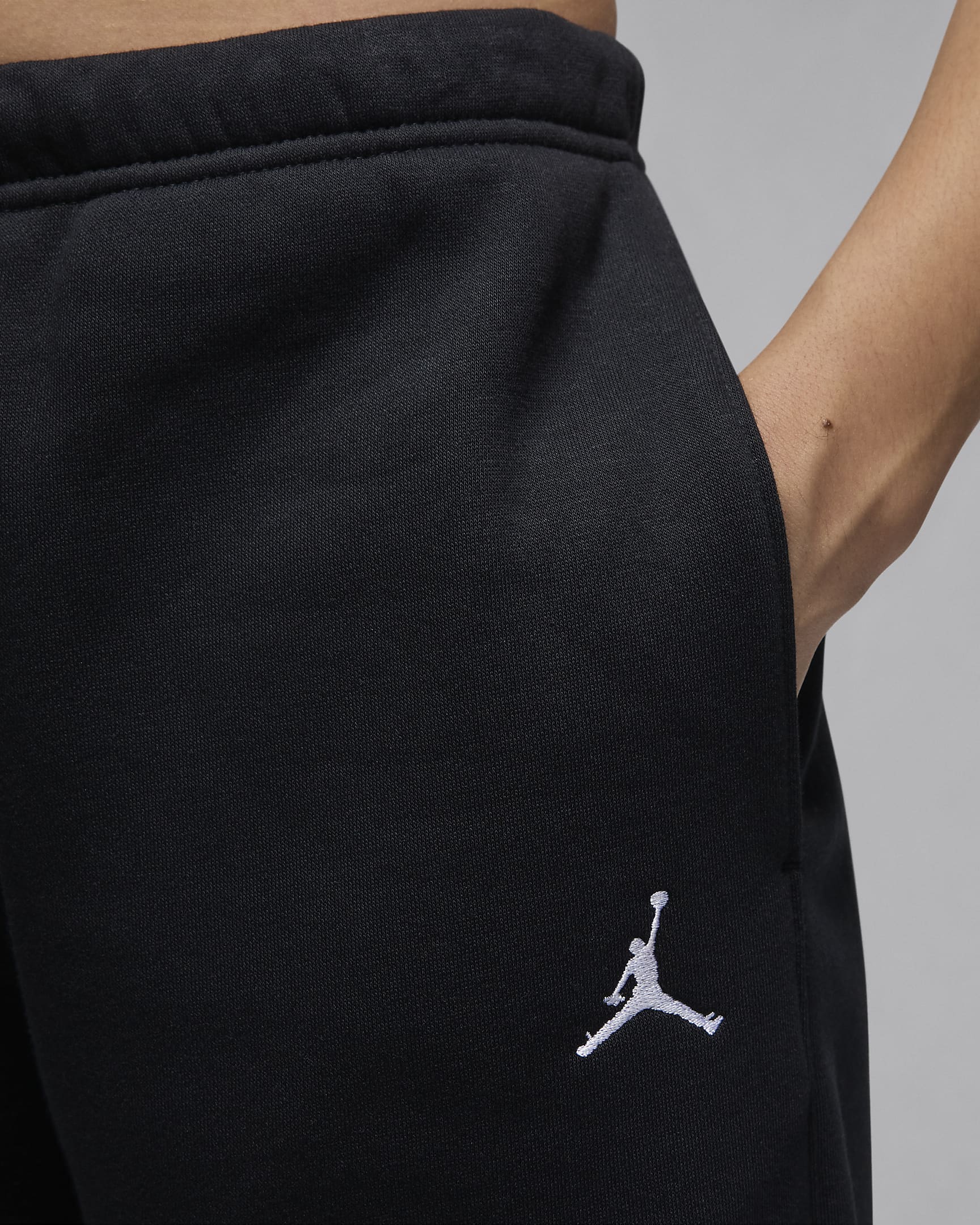 Pantalon en tissu Fleece Jordan Brooklyn pour femme - Noir/Blanc