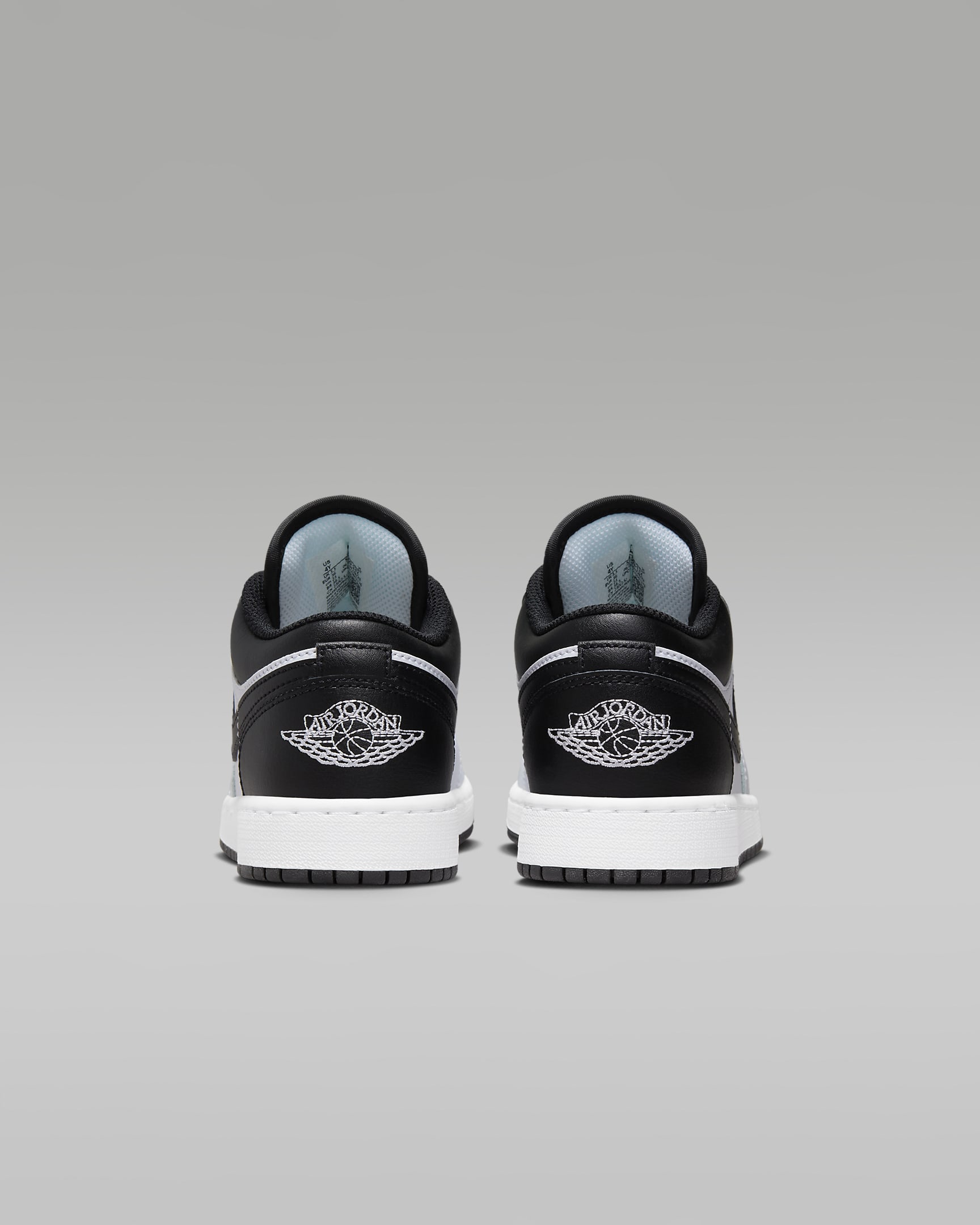 Tenis para niños grandes Air Jordan 1 Low - Blanco/Blanco/Negro