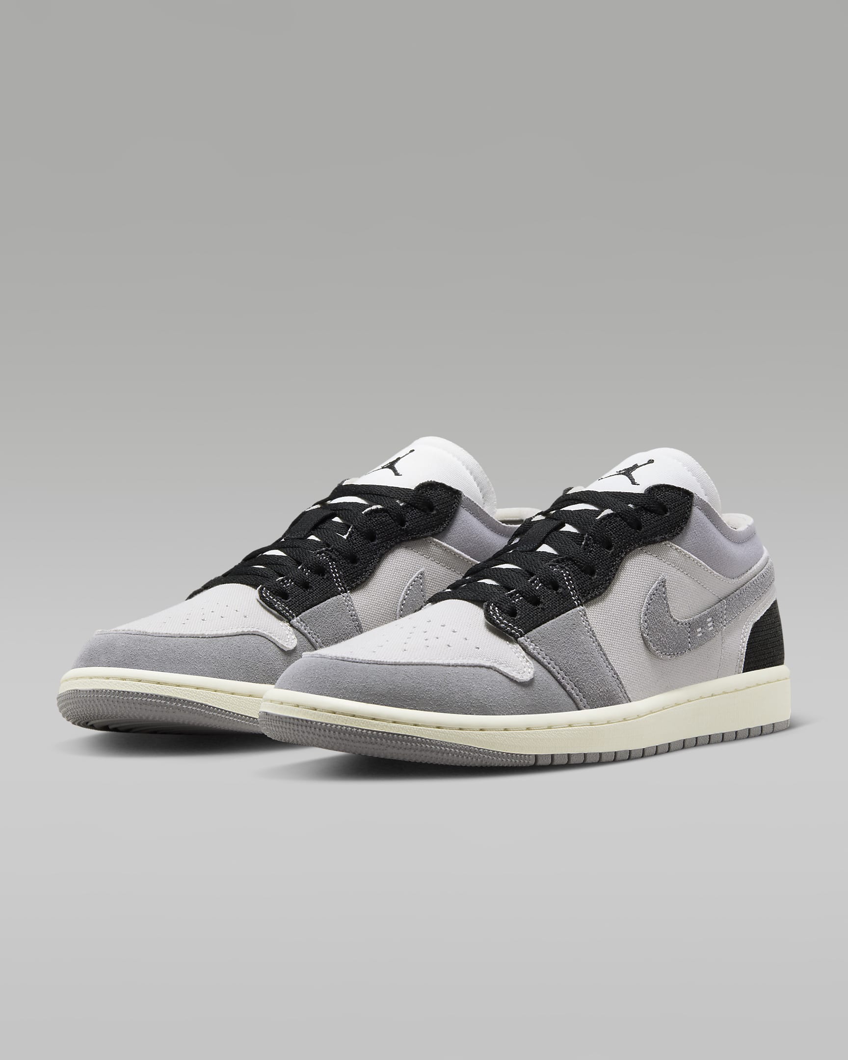 Air Jordan 1 Low SE Craft Men's Shoes - Tech Grey/Cement Grey/Sail/Black